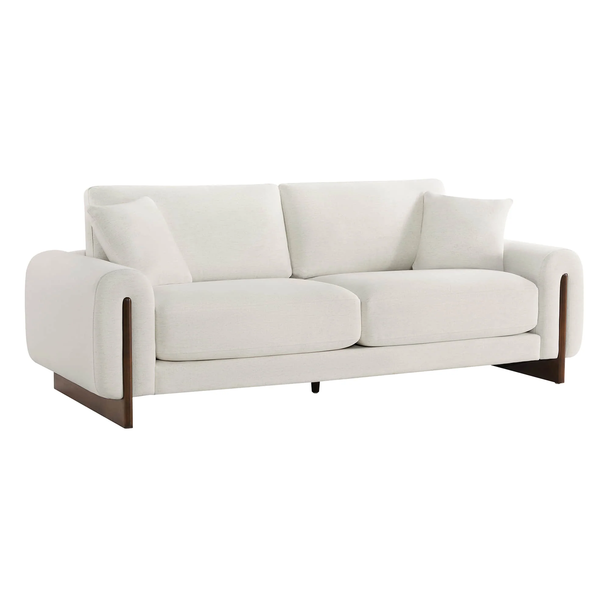 Kiara 3-Seater Chenille Sofa with Birch Wood Base - Image 8