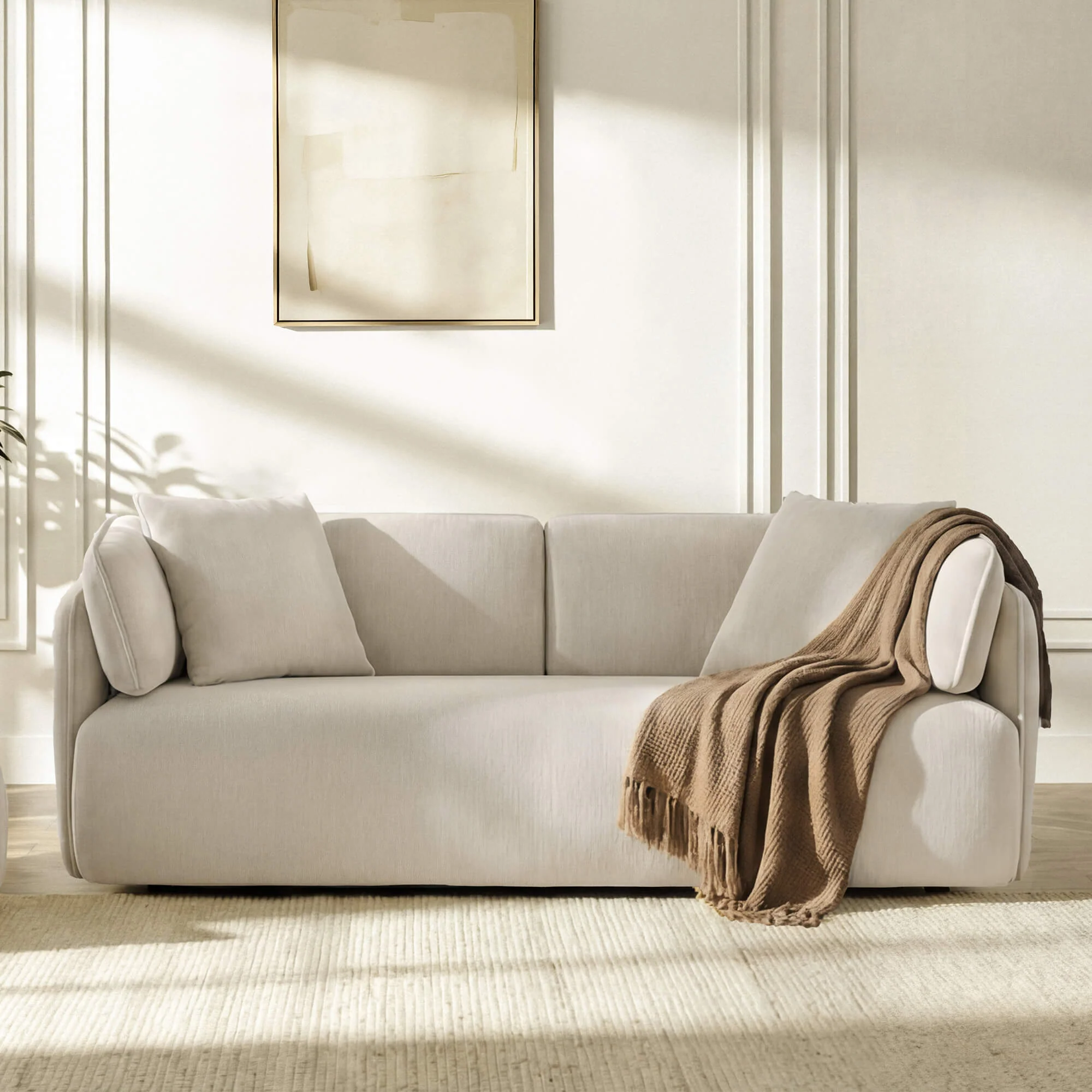 Lauren Modern Wraparound 3-Seater Sofa with Feather Filling - Image 28