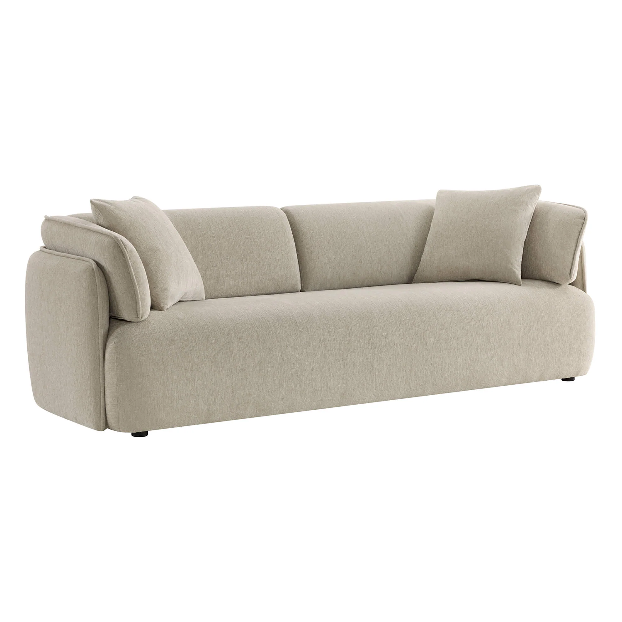 Lauren Modern Wraparound 3-Seater Sofa with Feather Filling - Image 3