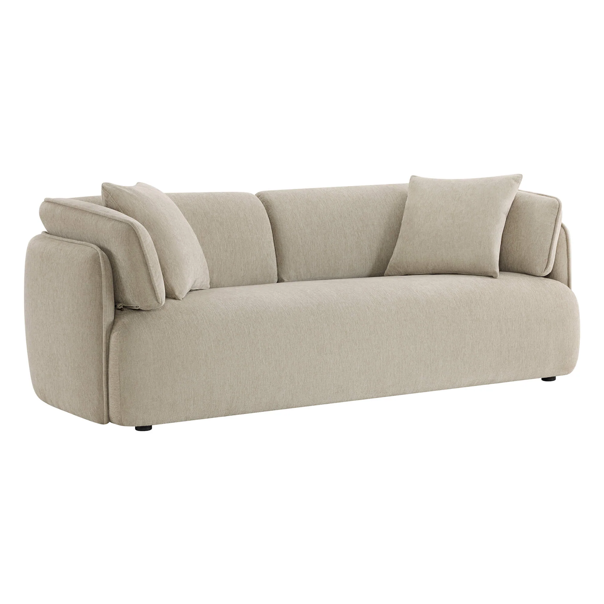 Lauren Modern Wraparound 3-Seater Sofa with Feather Filling - Image 8
