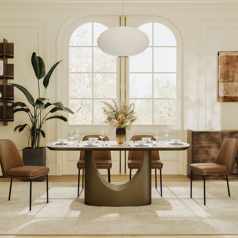Layla - 71" Sintered Stone Dining Table Set for 4-6 - Image 4