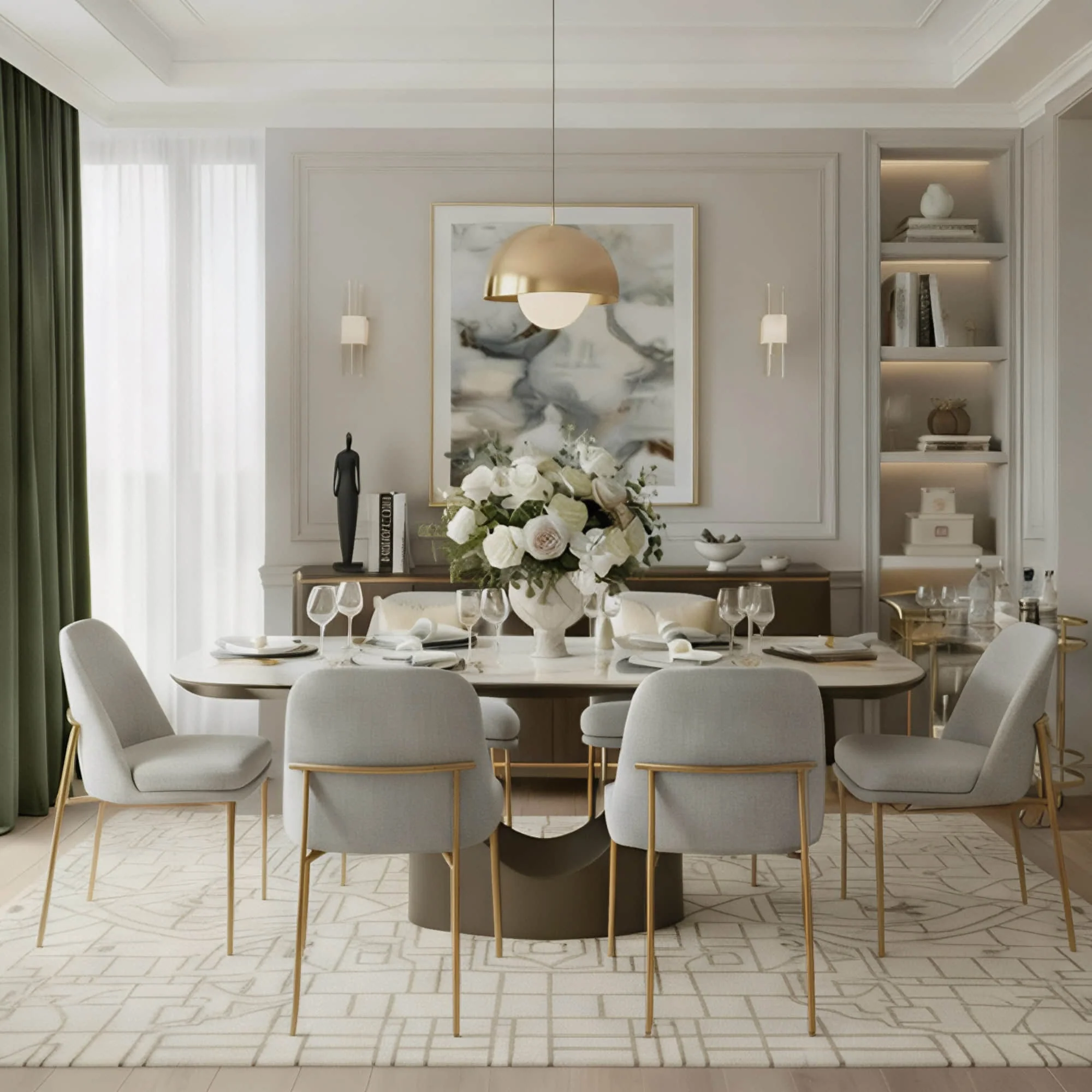 Layla - 71" Sintered Stone Dining Table Set for 4-6 - Image 6