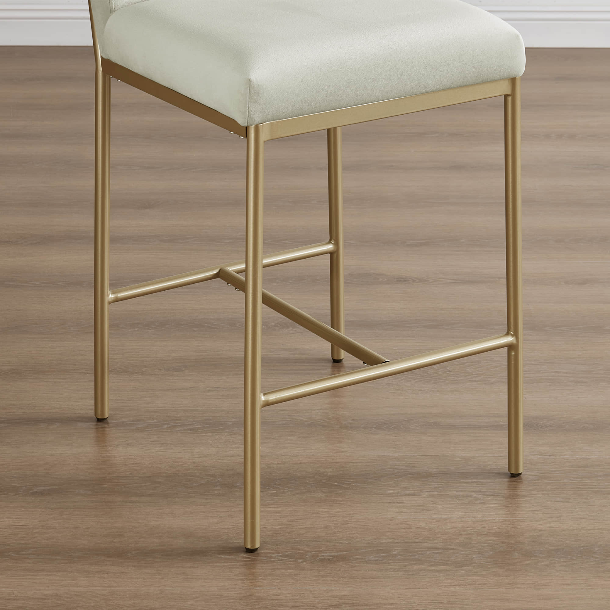 Layla Retro Tufted-design Counter Stool with Metal Base (Set of 2） - Image 14