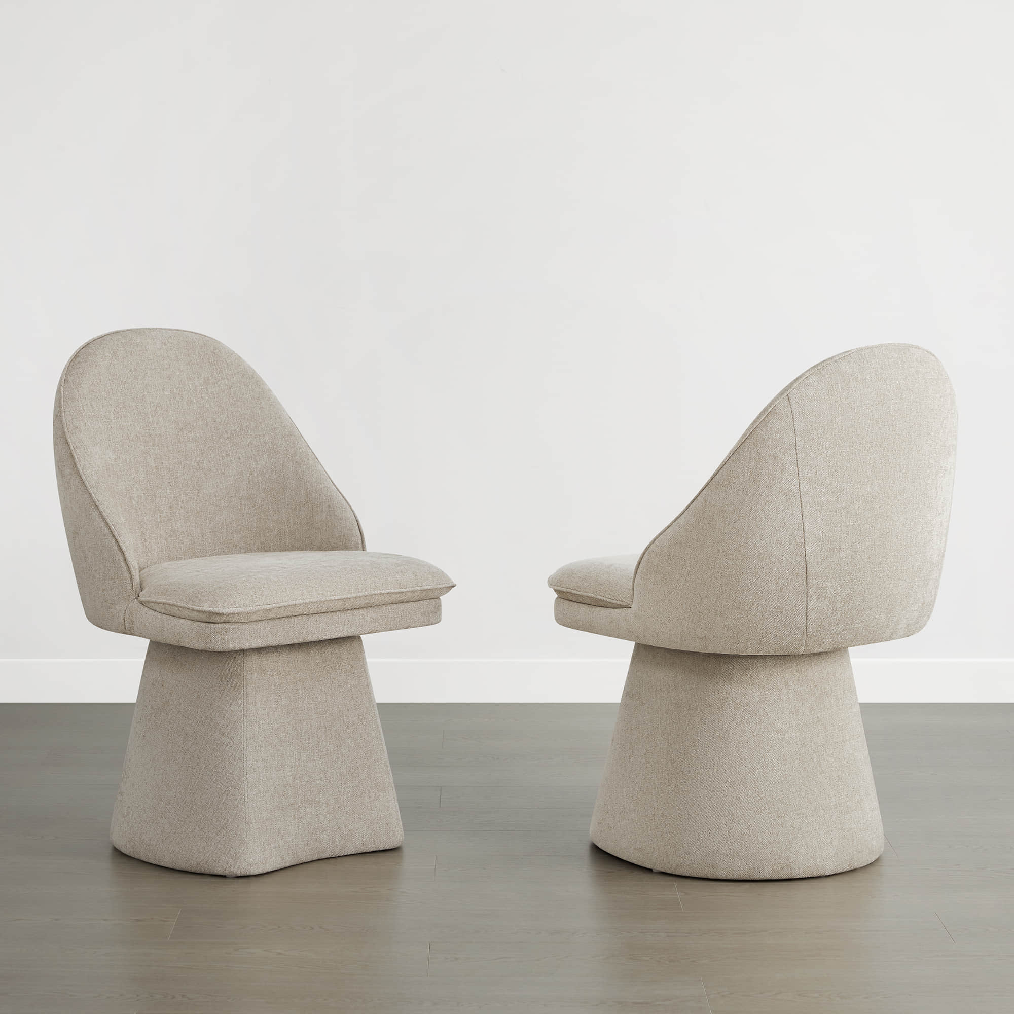 Leda Upholstered Swivel Dining Chair - Image 15