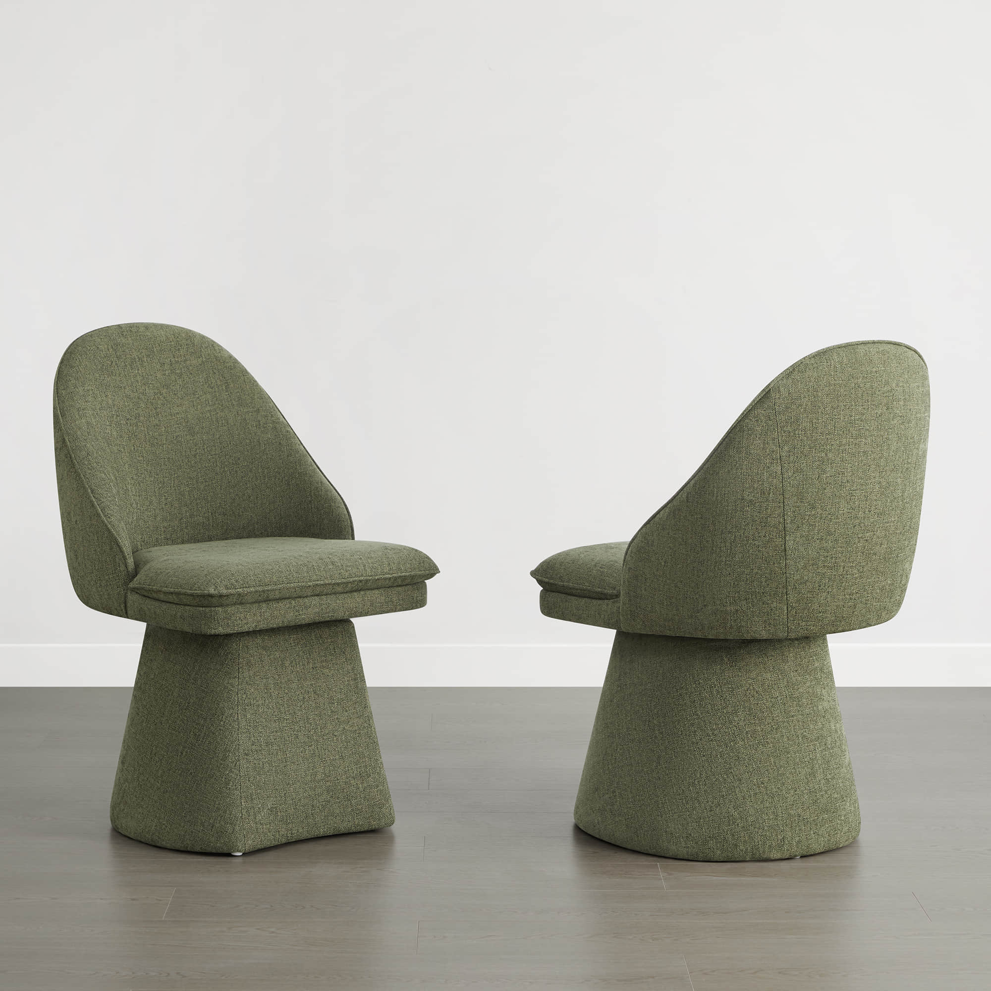 Leda Upholstered Swivel Dining Chair - Image 22