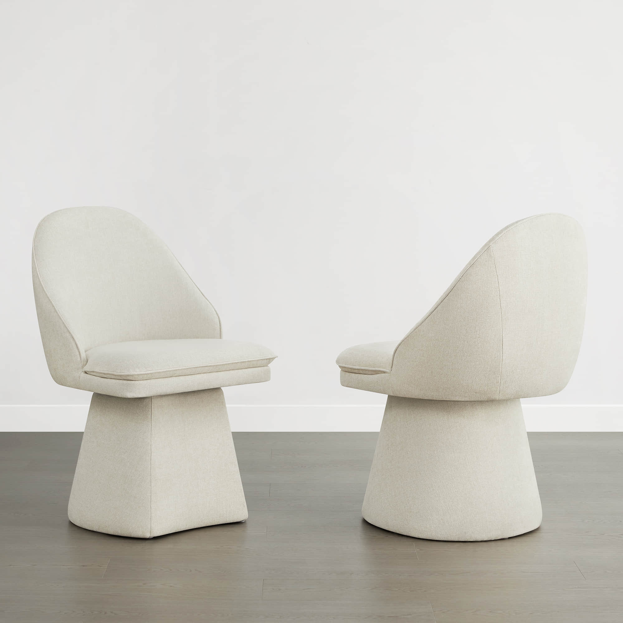 Leda Upholstered Swivel Dining Chair - Image 7