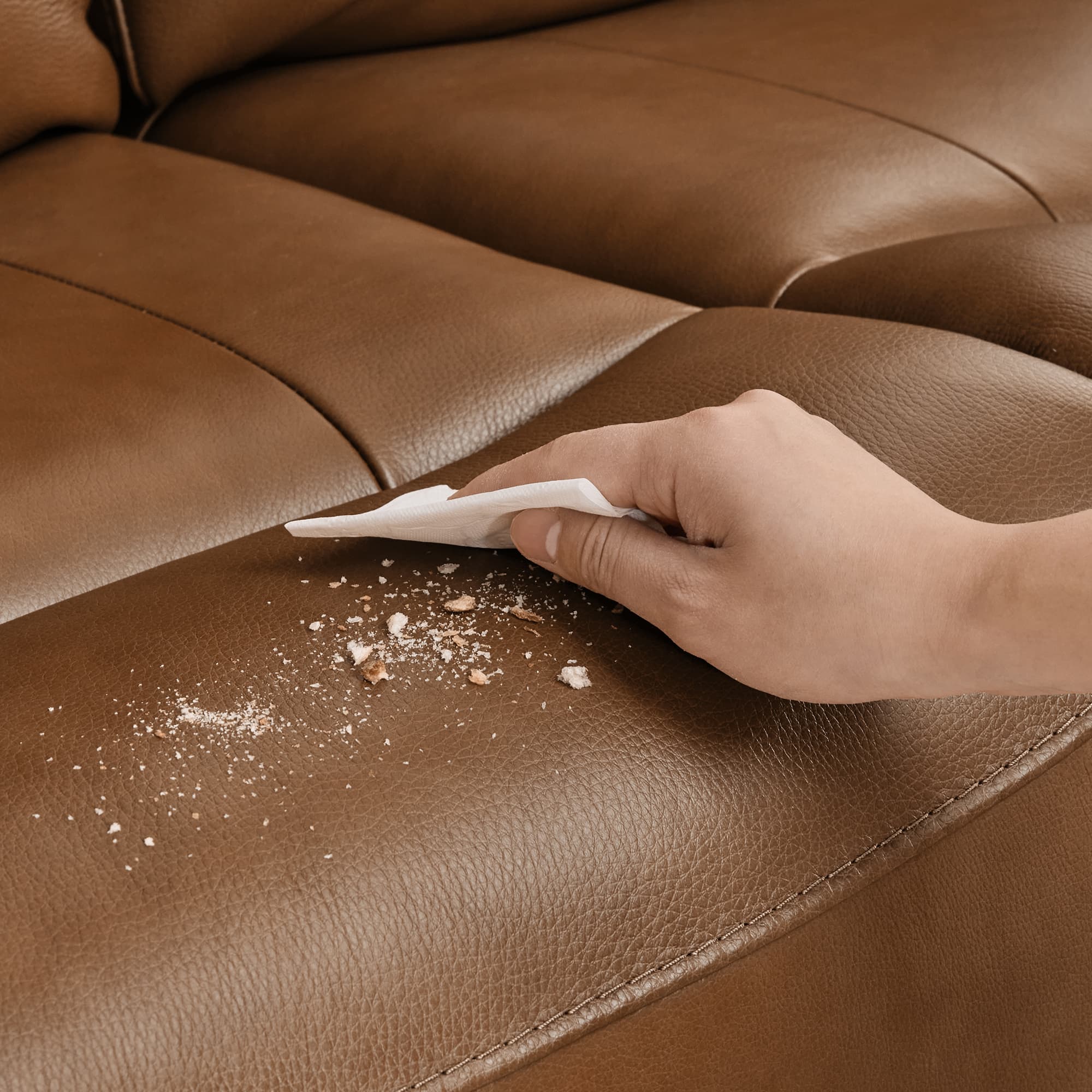 Leif Modern Top-Grain Leather Super Zero Gravity Reclining Sofa - Image 68