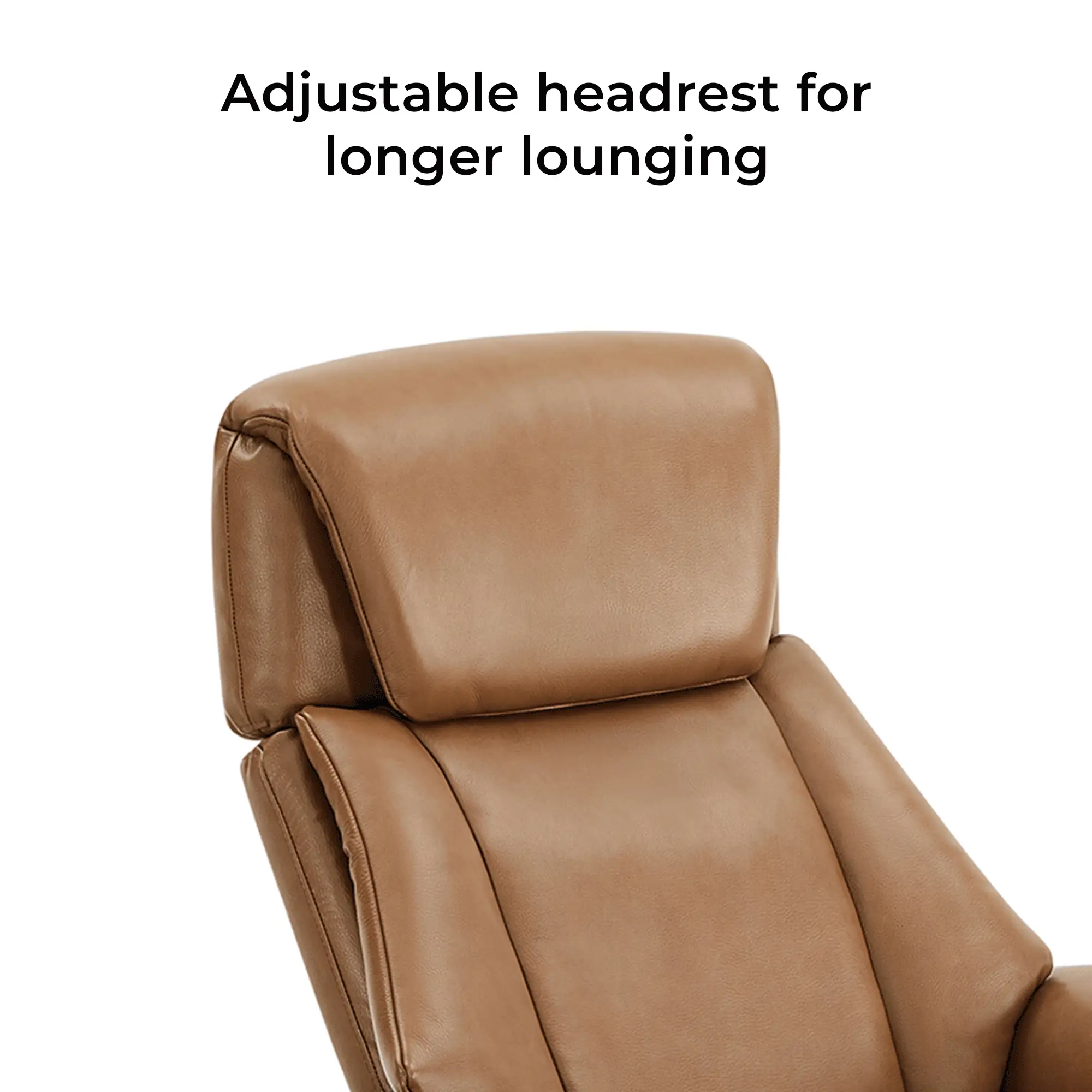 Leslie Genuine Leather Swivel Reclining Chair & Ottoman - Image 120