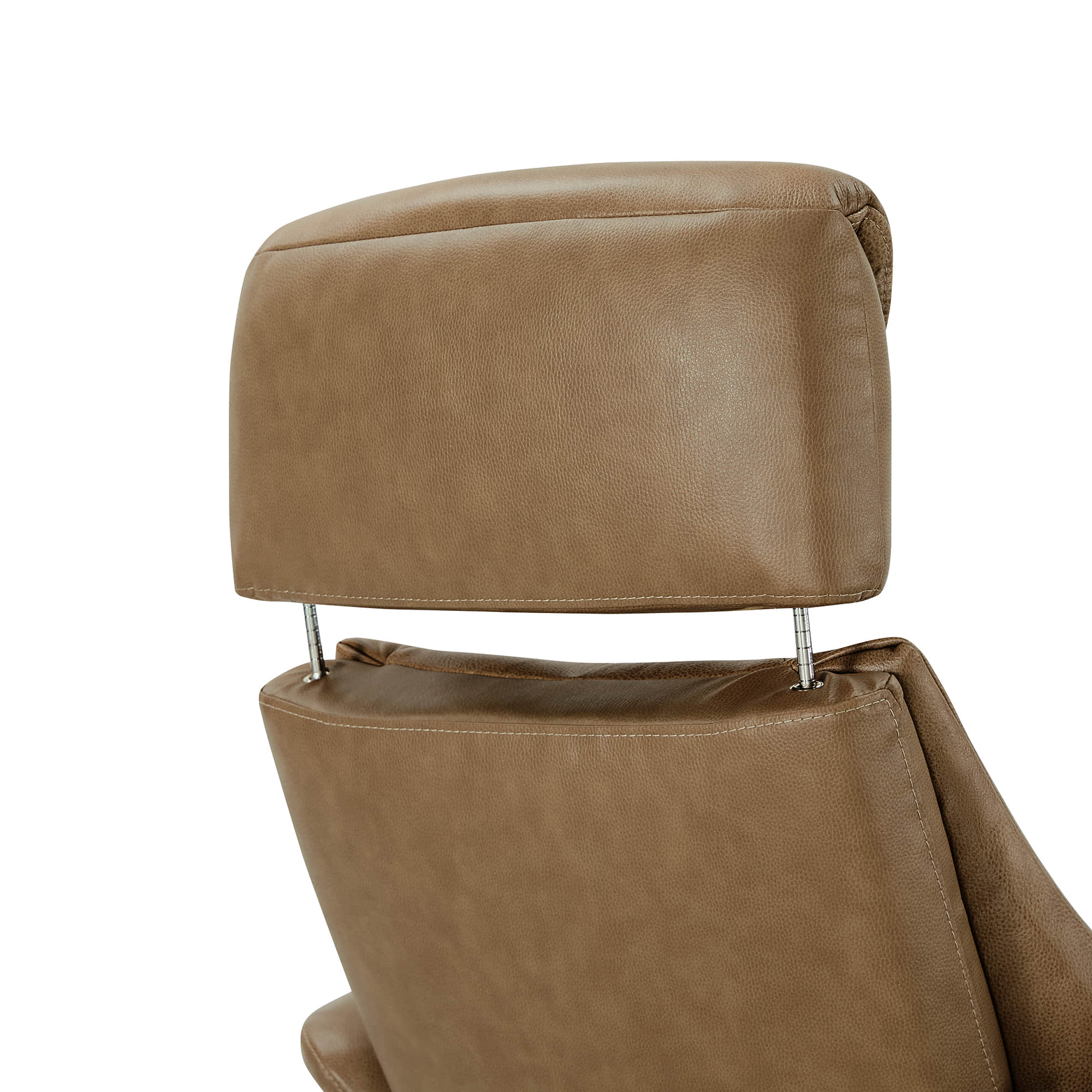 Leslie Genuine Leather Swivel Reclining Chair & Ottoman - Image 76