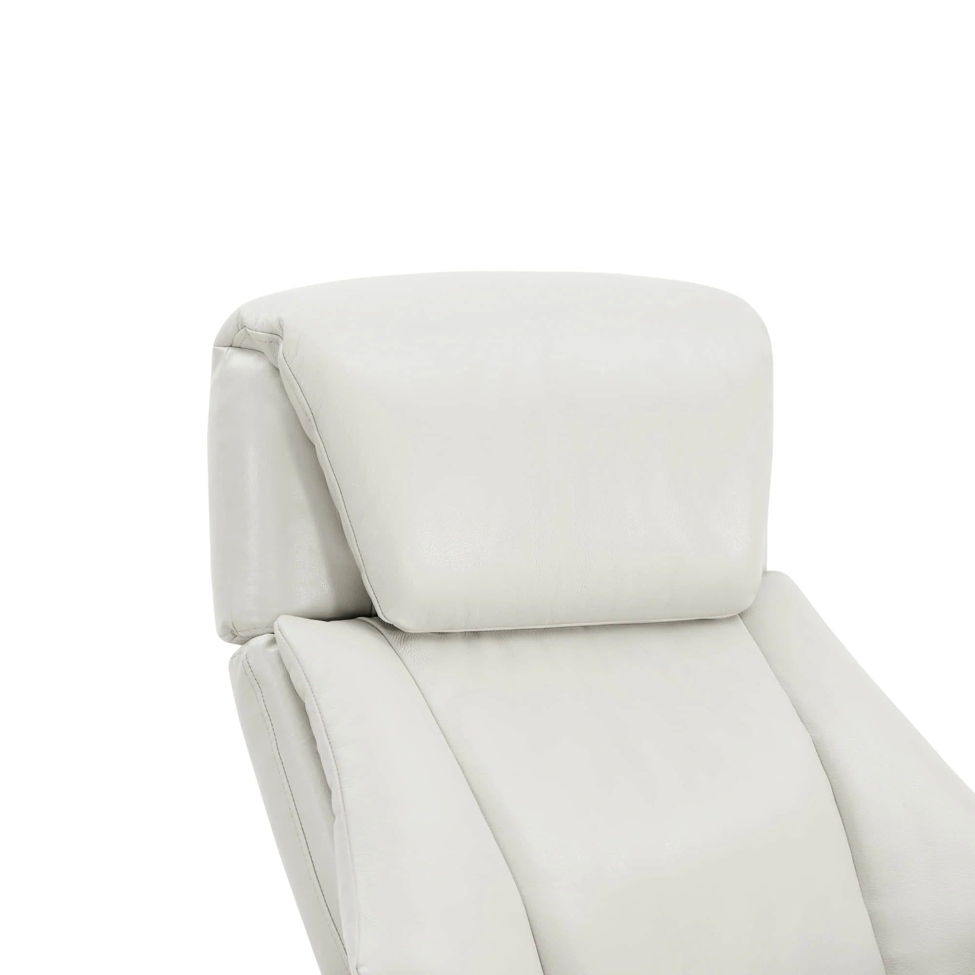 Leslie Genuine Leather Swivel Reclining Chair & Ottoman - Image 82