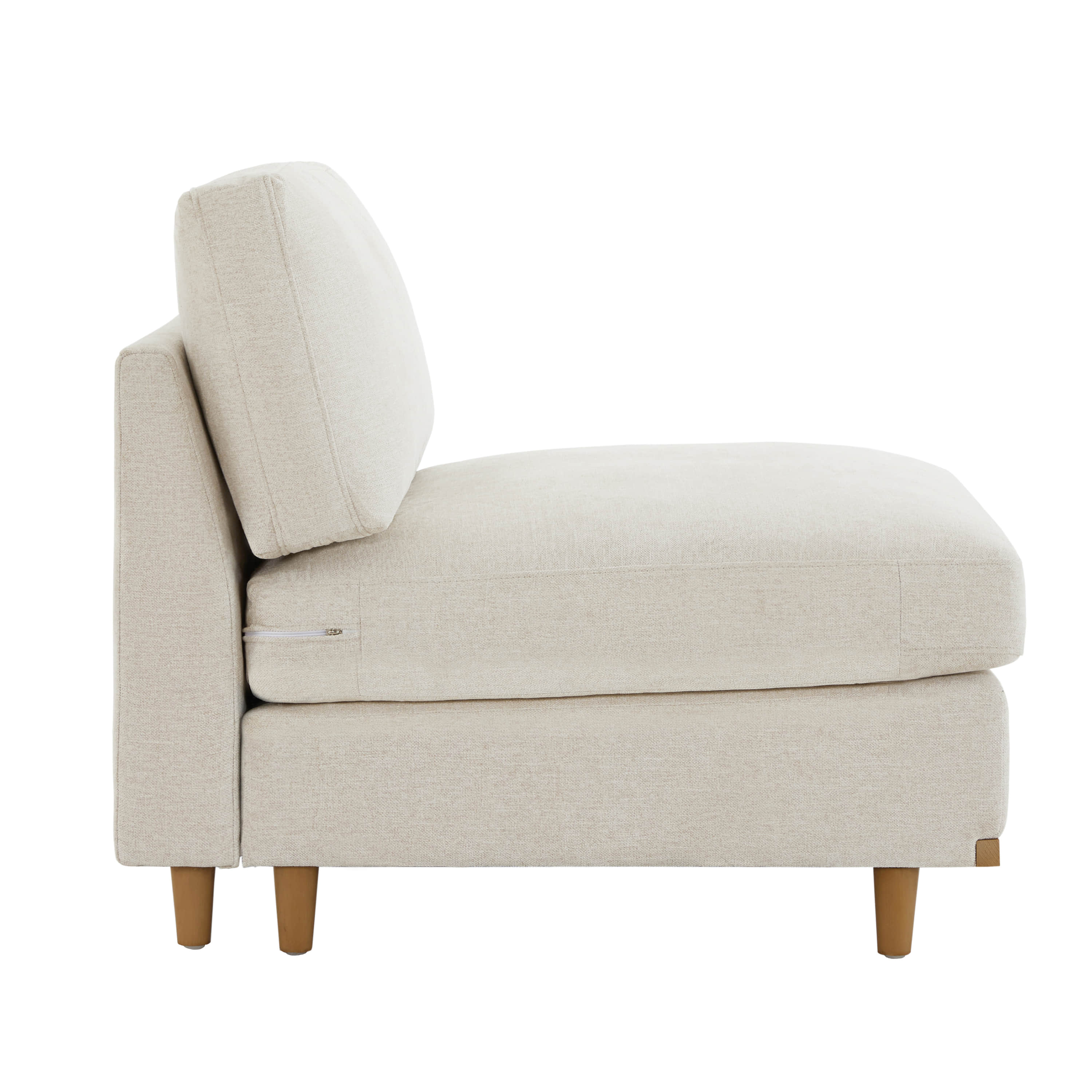 Liam 3-Piece Overstuffed Feather Wood Base Sectional Sofa - Image 18