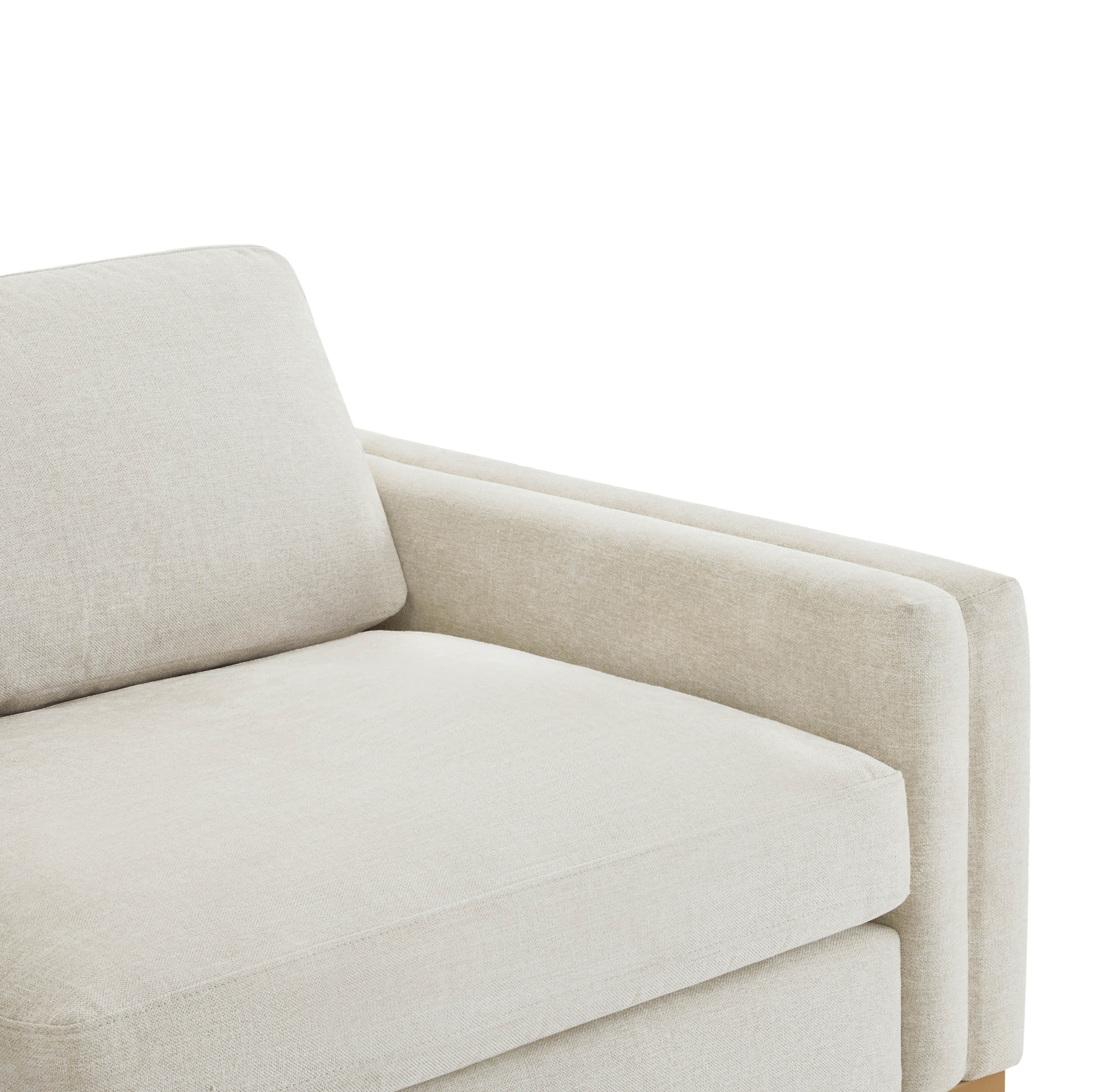 Liam 3-Piece Overstuffed Feather Wood Base Sectional Sofa - Image 25