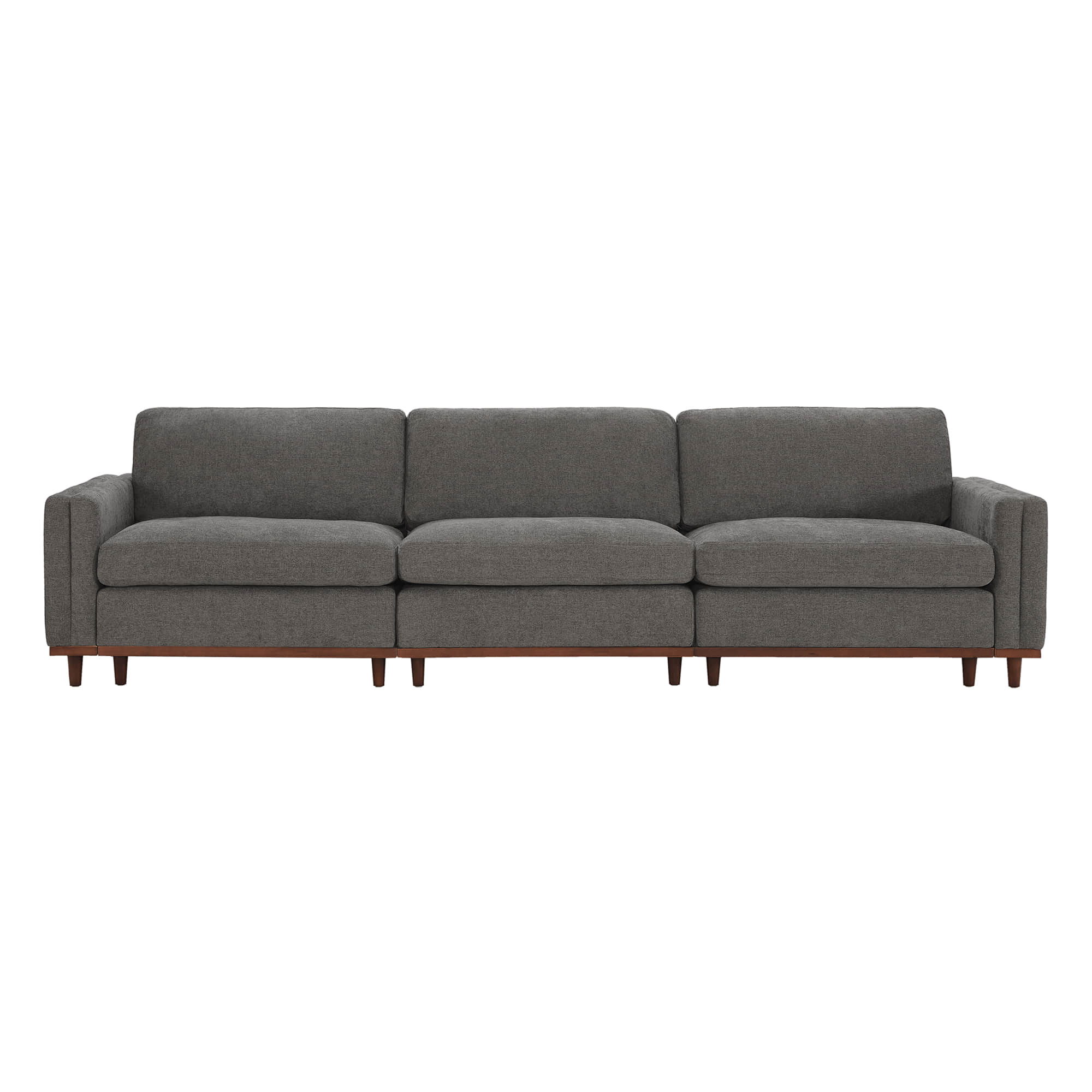 Liam 3-Piece Overstuffed Feather Wood Base Sectional Sofa - Image 36