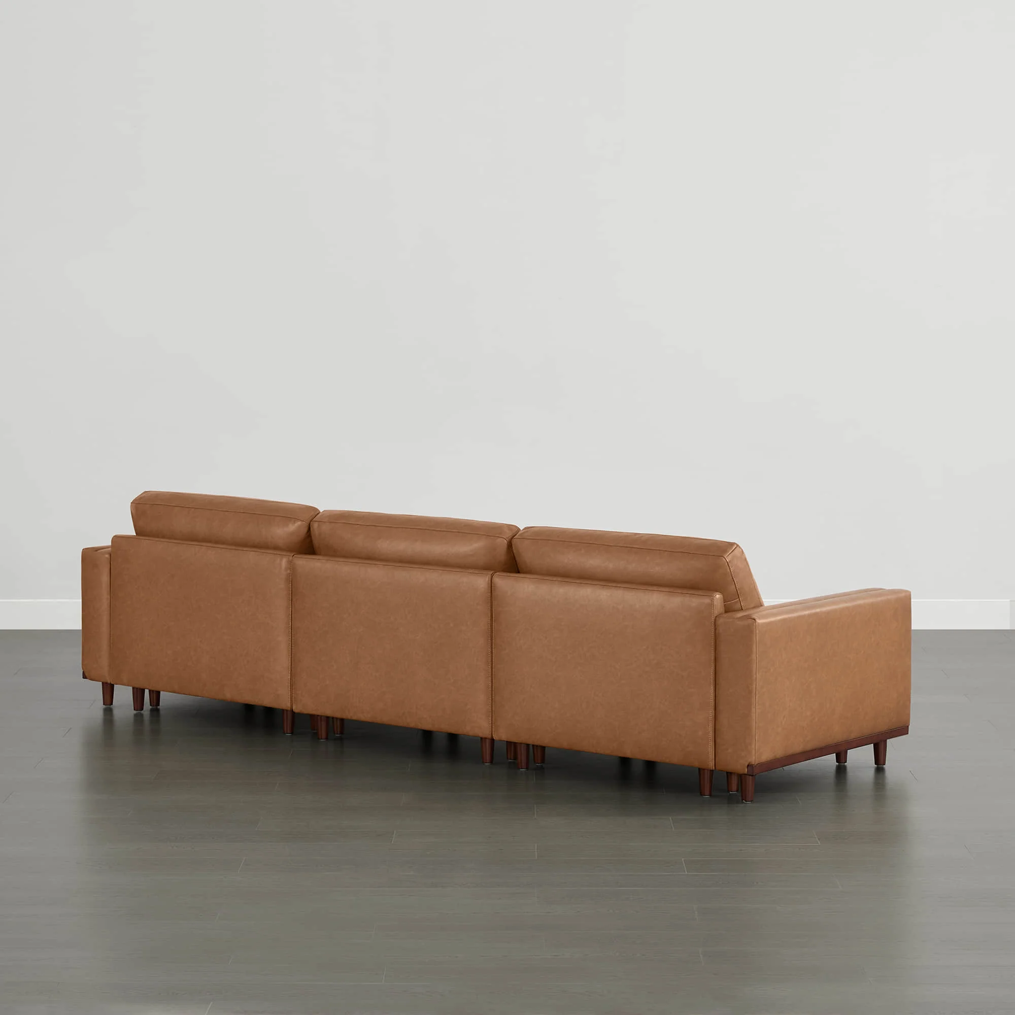 Liam 3-Piece Overstuffed Feather Wood Base Sectional Sofa - Image 61