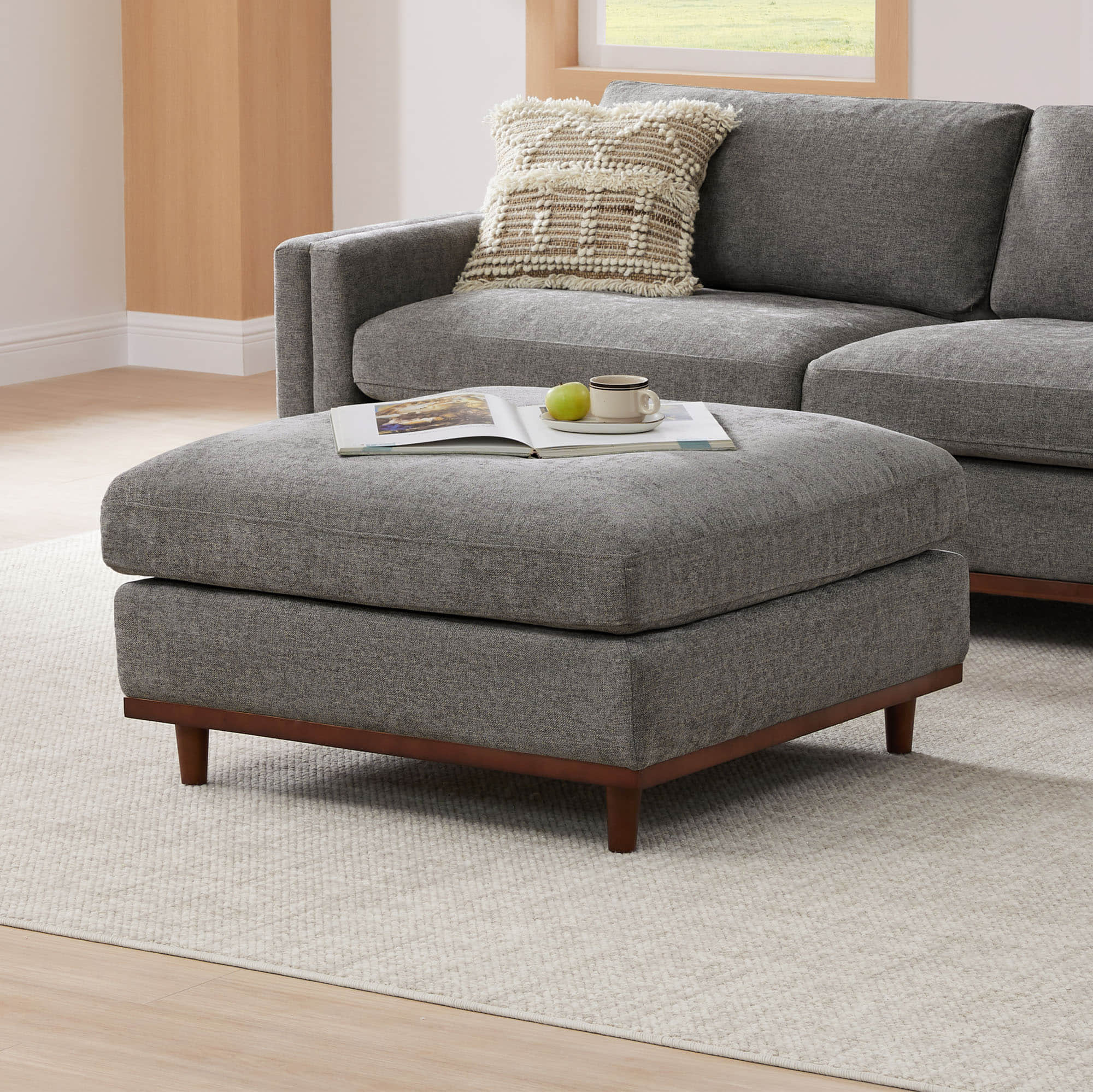 Liam 4-Piece Overstuffed Feather Wood Base Sectional Sofa - Image 43