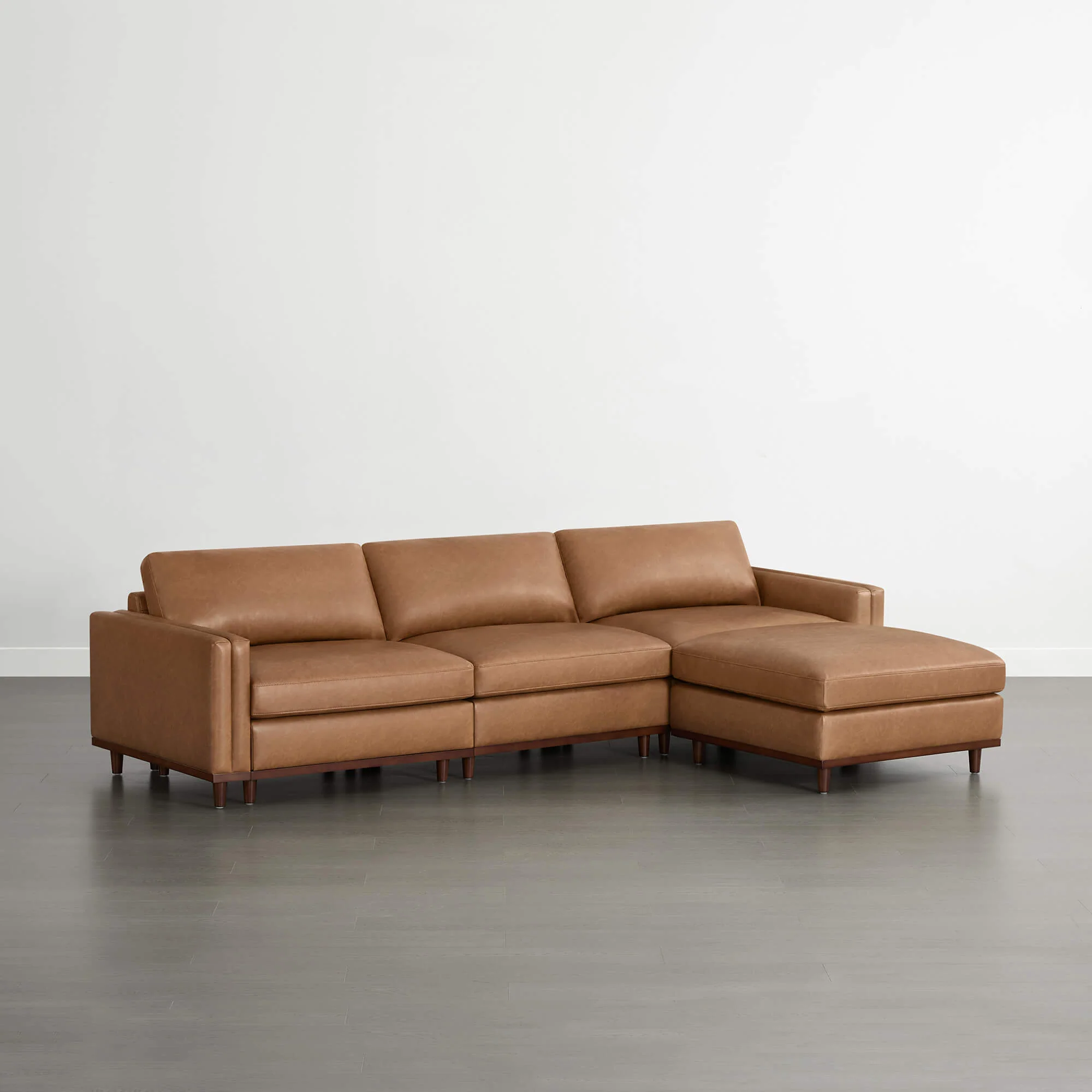 Liam 4-Piece Overstuffed Feather Wood Base Sectional Sofa - Image 75