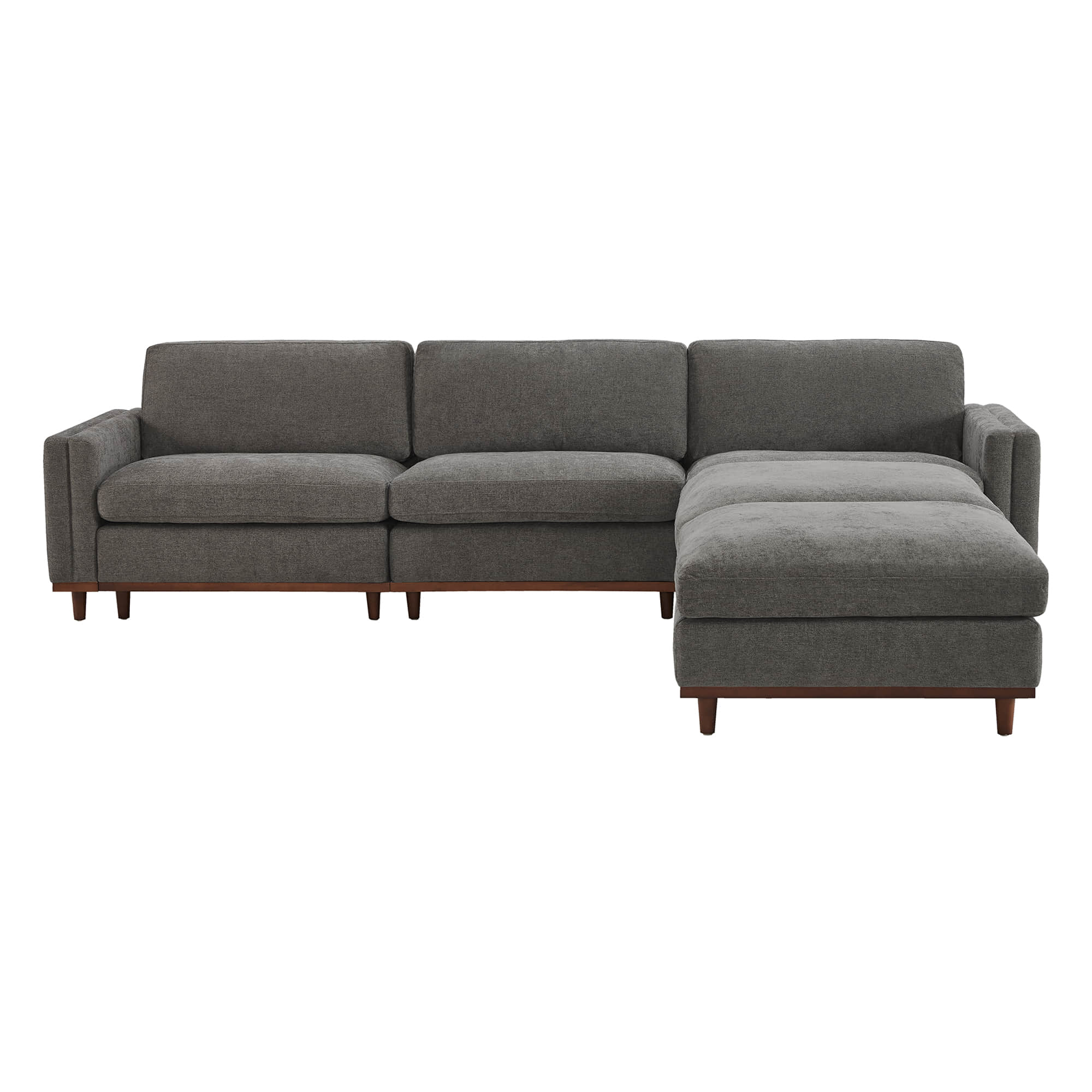 Liam 5-Piece Overstuffed Feather Wood Base Sectional Sofa - Image 46