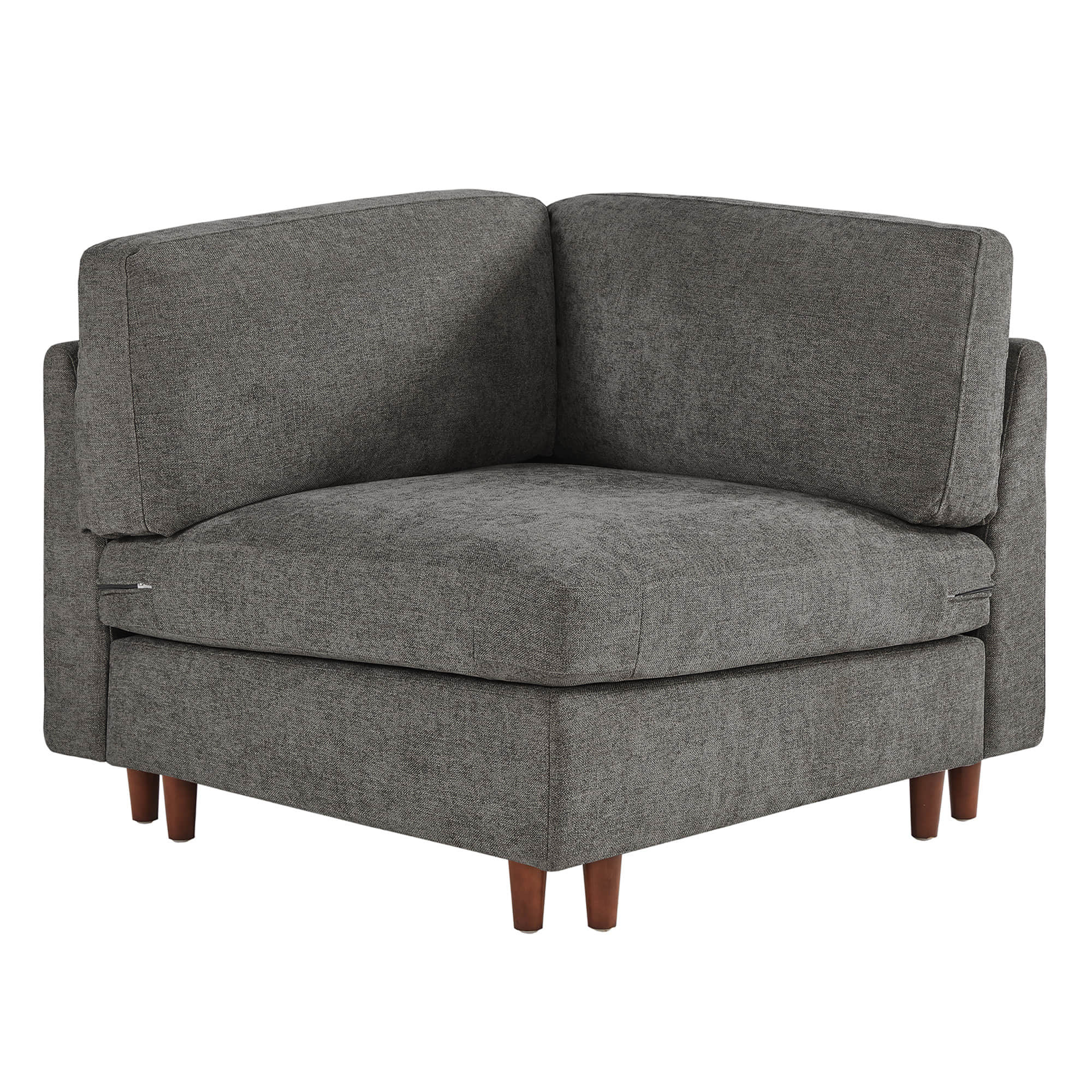 Liam 4-Piece Overstuffed Feather Wood Base Sectional Sofa - Image 71