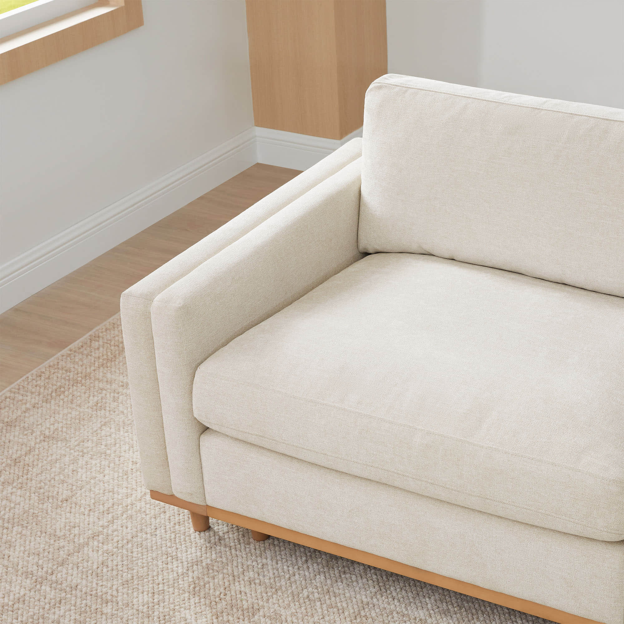 Liam 6-Piece Overstuffed Feather Wood Base Sectional Sofa - Image 10