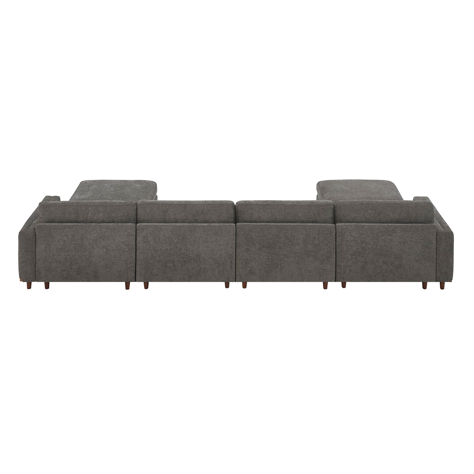 Liam 6-Piece Overstuffed Feather Wood Base Sectional Sofa - Image 42