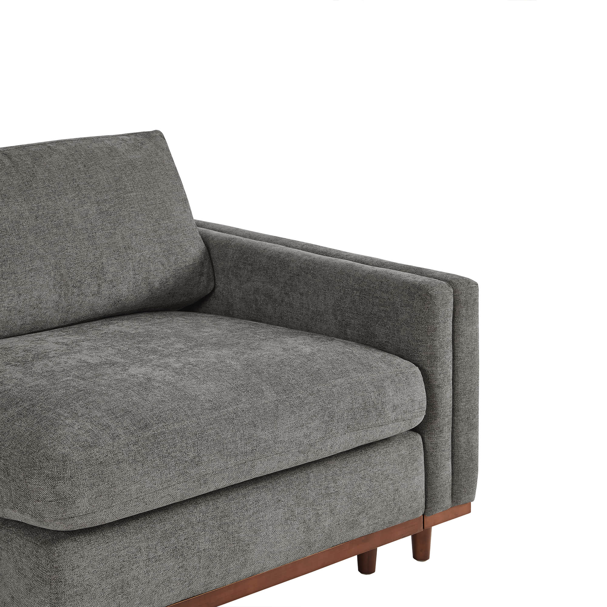 Liam 6-Piece Overstuffed Feather Wood Base Sectional Sofa - Image 43