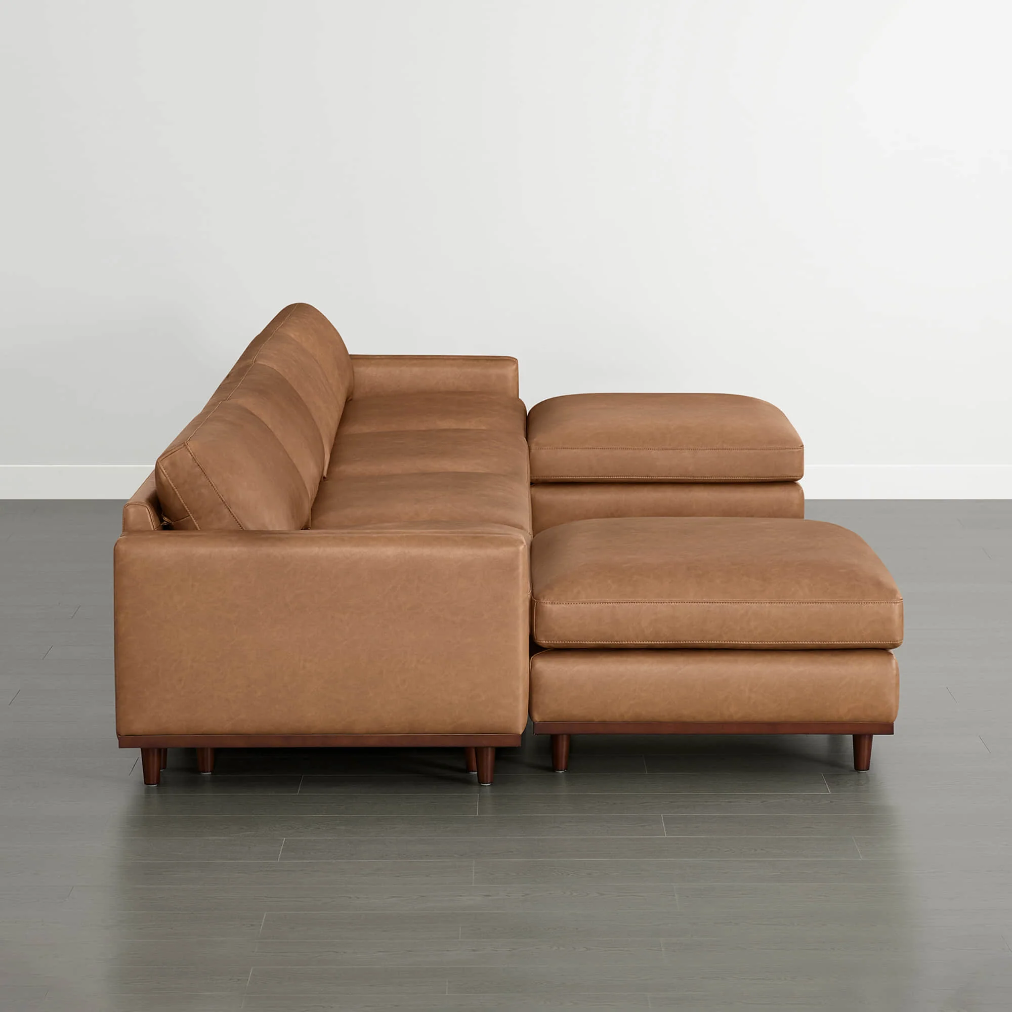 Liam 6-Piece Overstuffed Feather Wood Base Sectional Sofa - Image 64