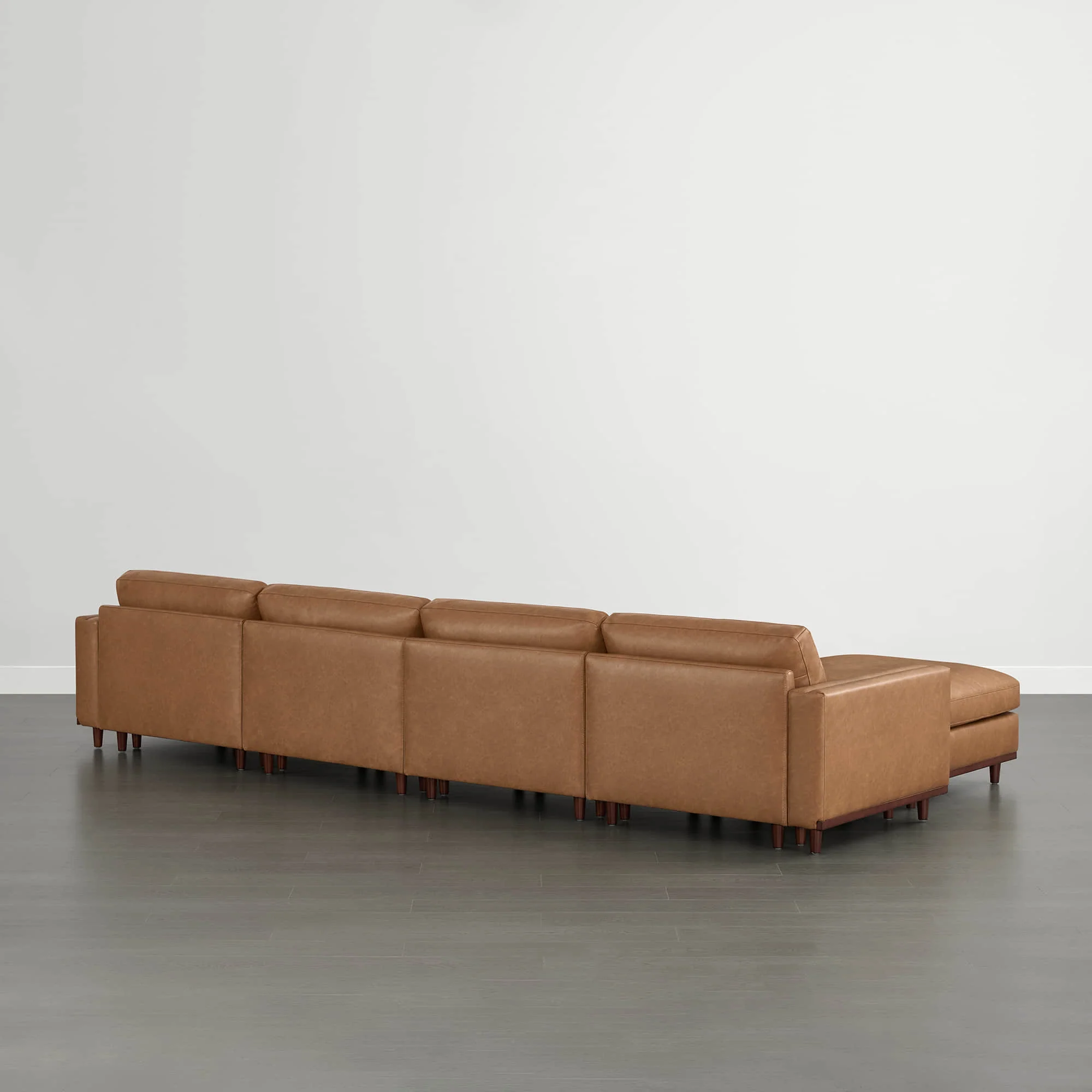 Liam 6-Piece Overstuffed Feather Wood Base Sectional Sofa - Image 66