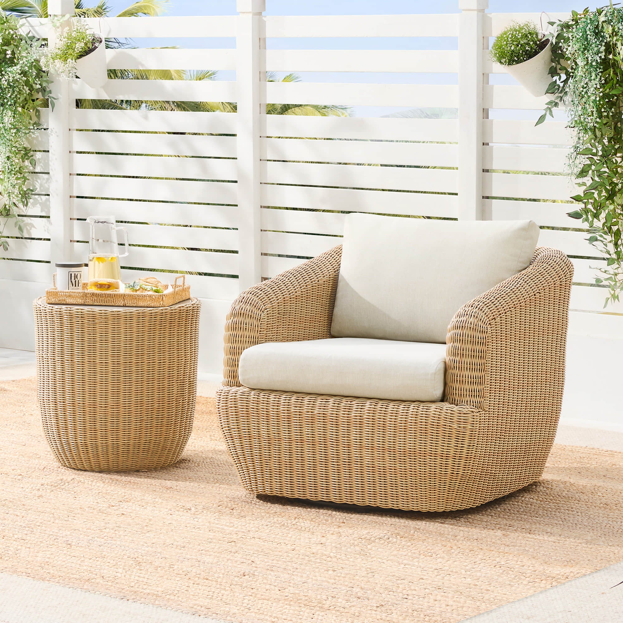 Liana Wicker Outdoor  5 Seats Sofa Set - Image 20