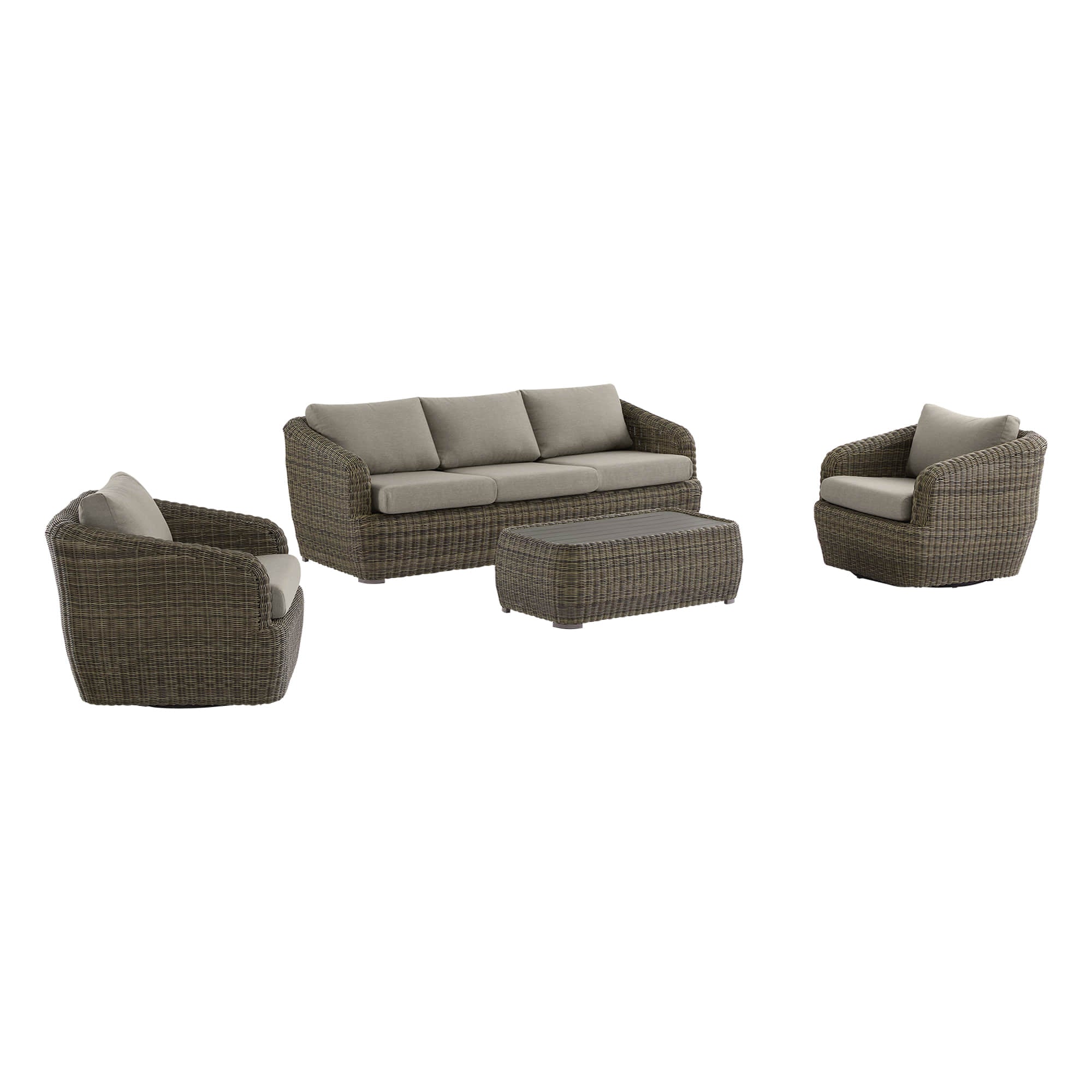 Liana Wicker Outdoor  5 Seats Sofa Set - Image 38