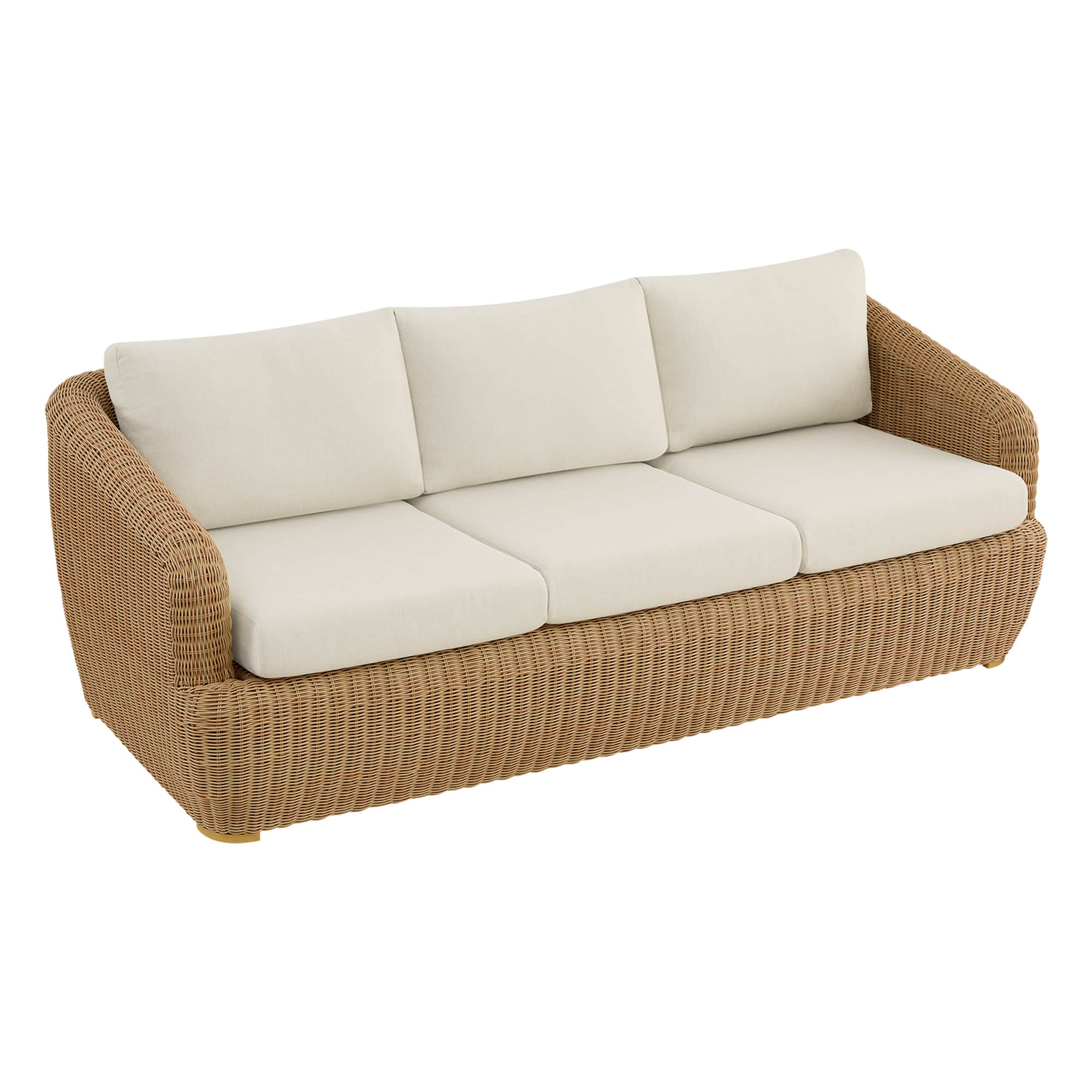 Liana Outdoor Wicker Fully-assembled 3-Seater Sofa - Image 13