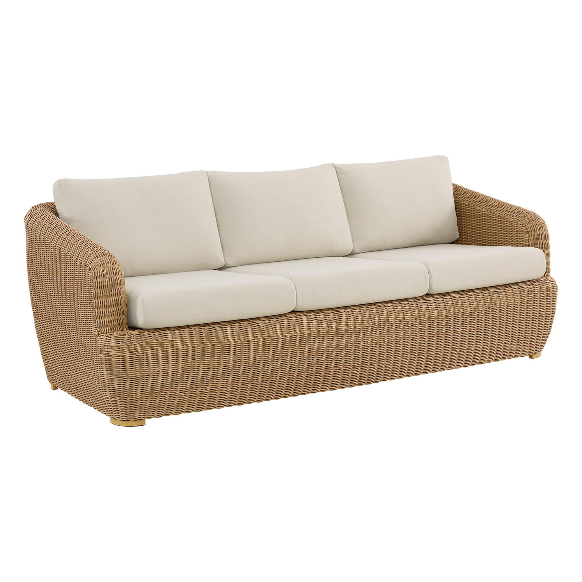 Liana Outdoor Wicker Fully-assembled 3-Seater Sofa - Image 14
