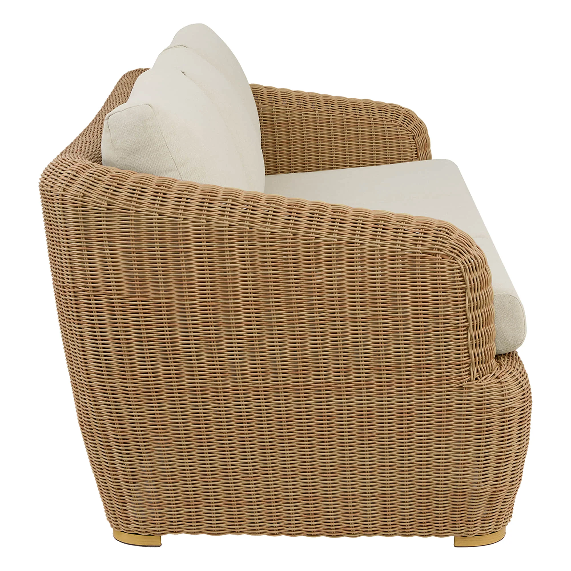 Liana Outdoor Wicker Fully-assembled 3-Seater Sofa - Image 16