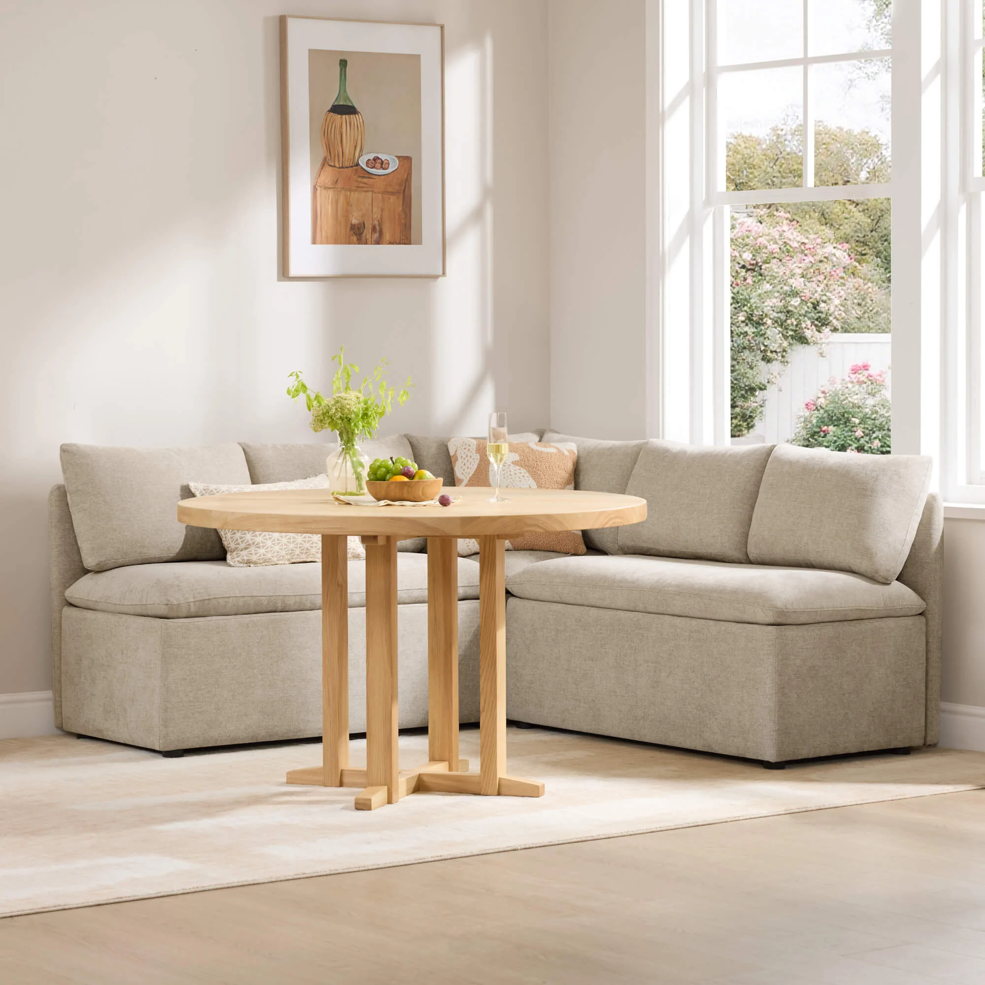 Lila 5-Seat Dining Banquette with Storage - Image 13