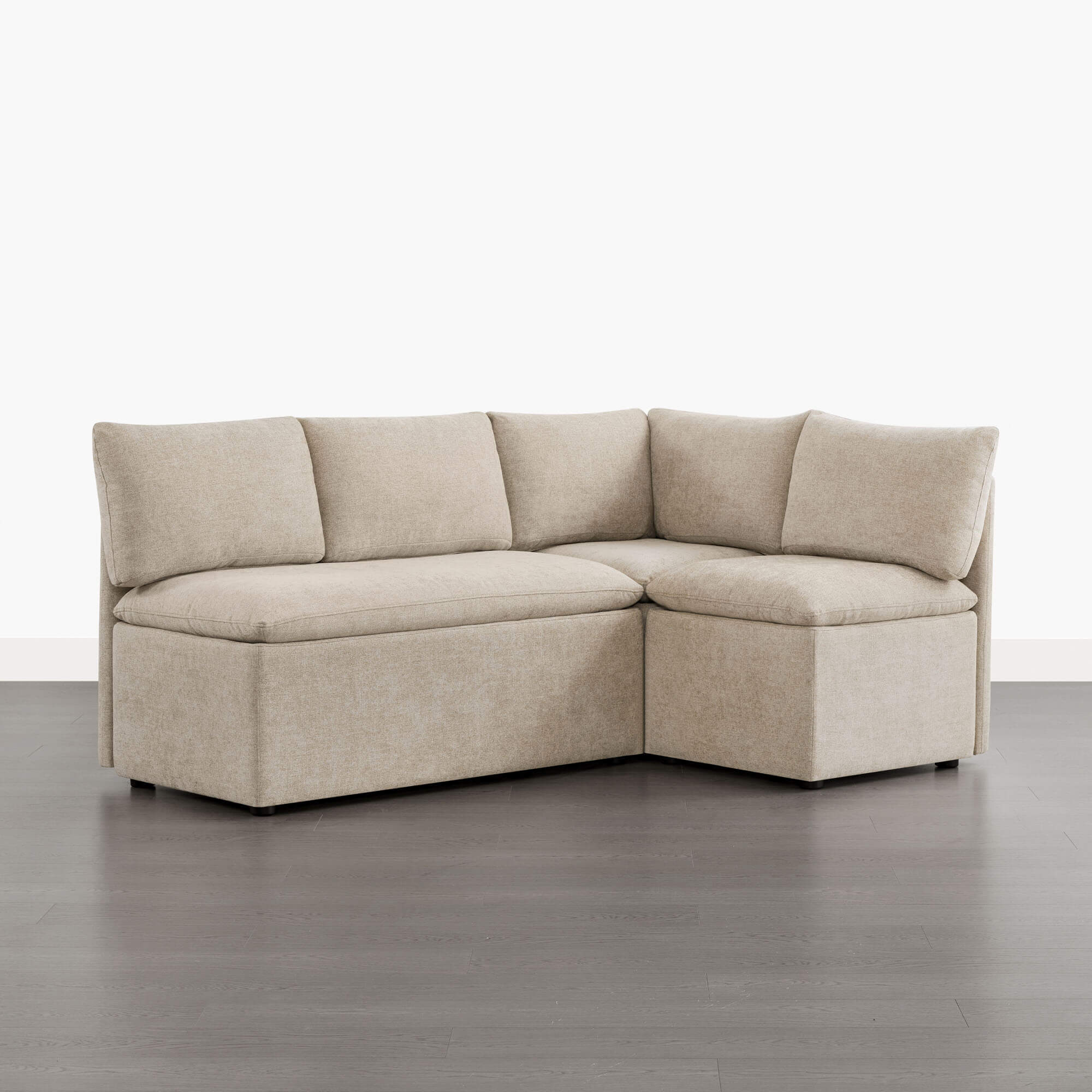 Lila L-Shaped Minimalist Dining Banquette with Storage - Image 5