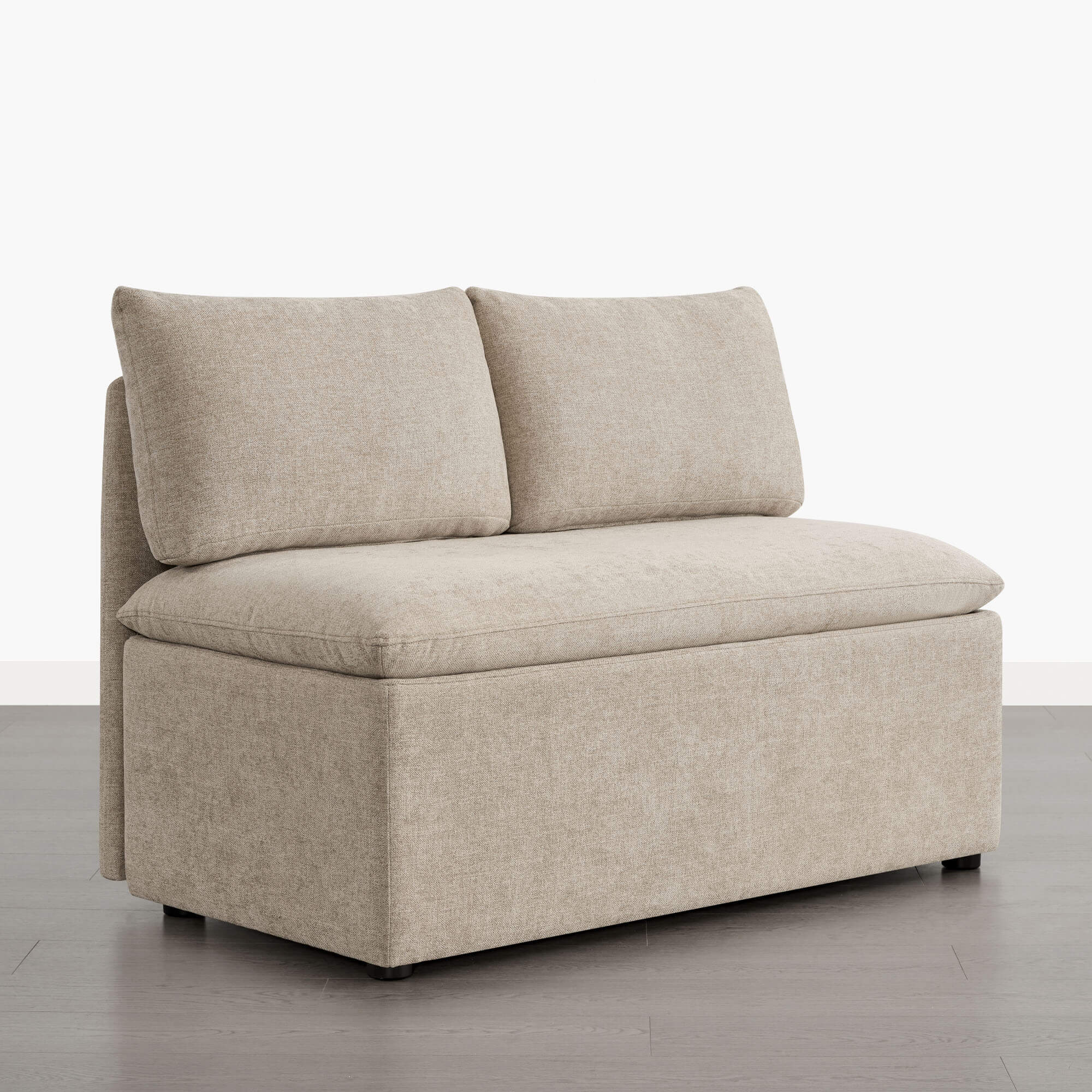 Lila Minimalist Built-in Storage Dining Banquette Bench - Image 4