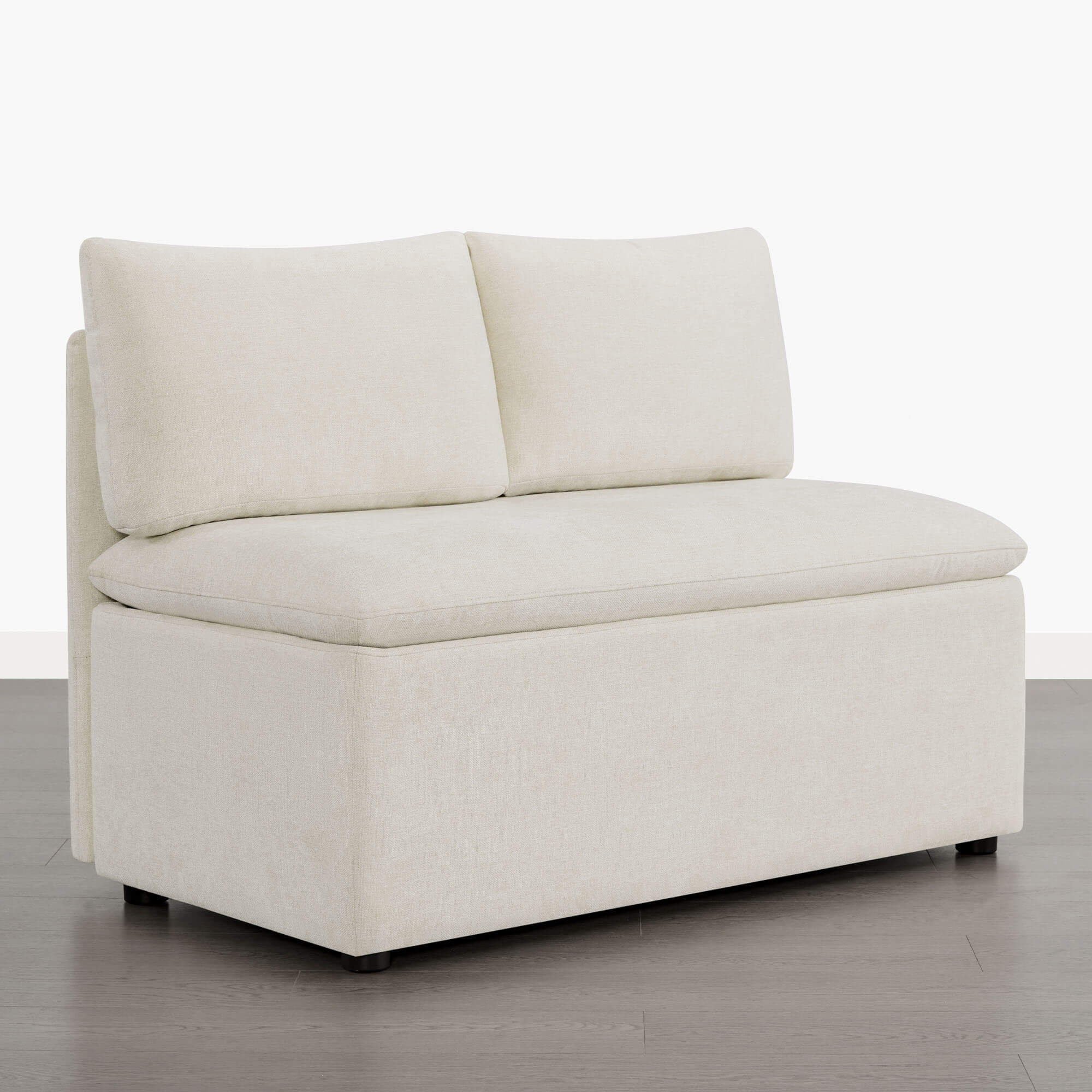 Lila Minimalist Built-in Storage Dining Banquette Bench - Image 9