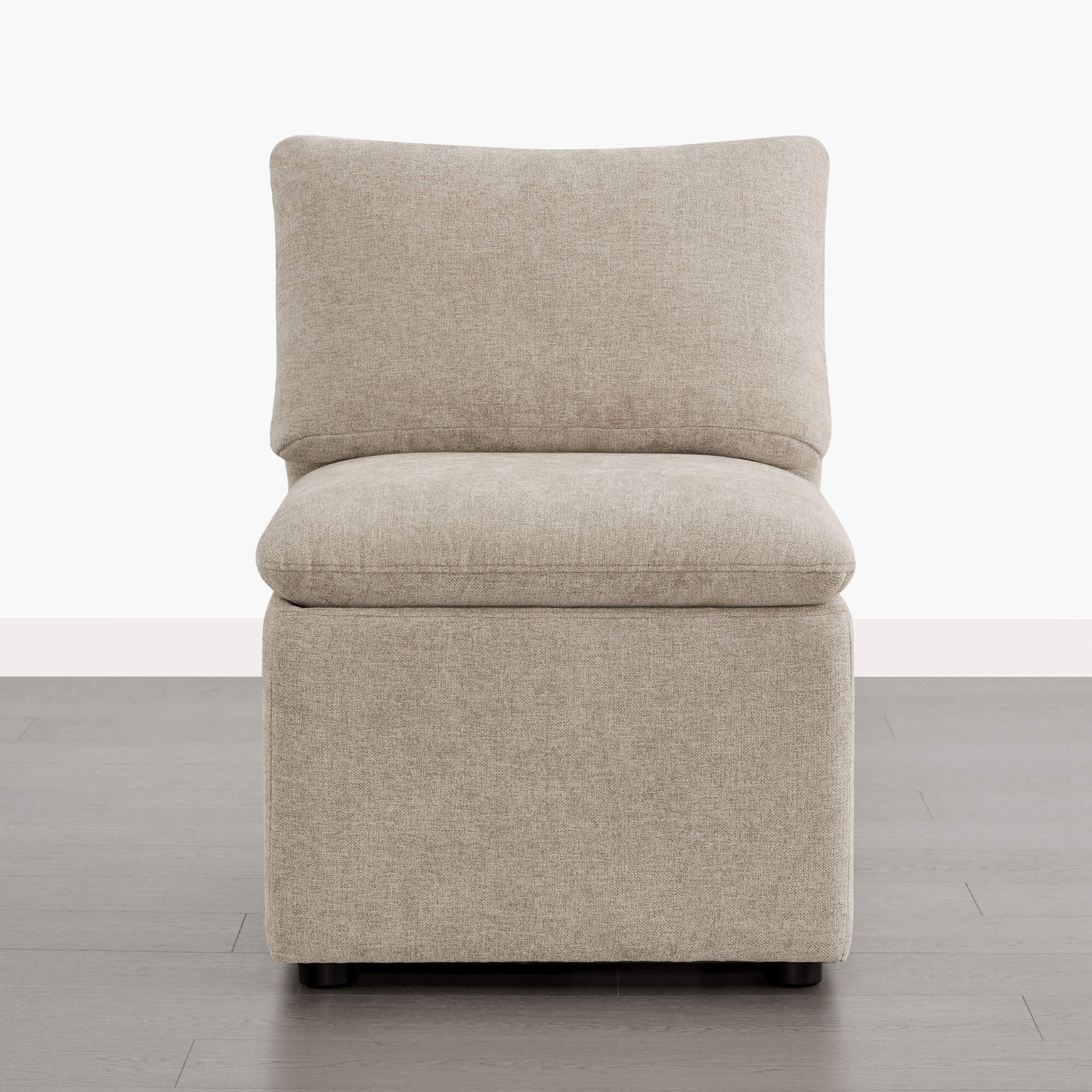 Lila Minimalist Armless Dining Chair with Storage - Image 4