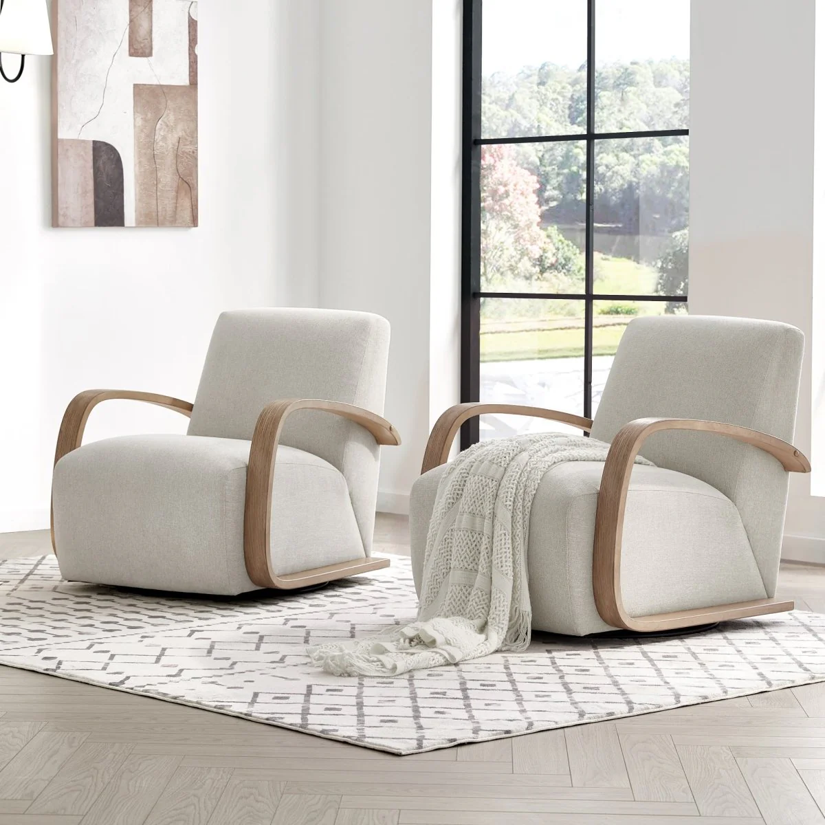 Liora Modern Swivel Accent Chair - Image 3