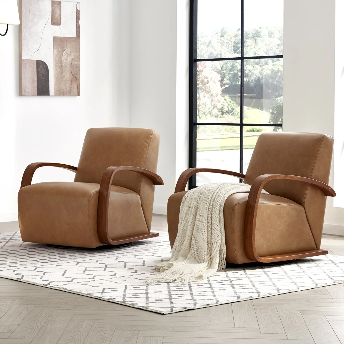 Liora Modern Swivel Accent Chair - Image 31