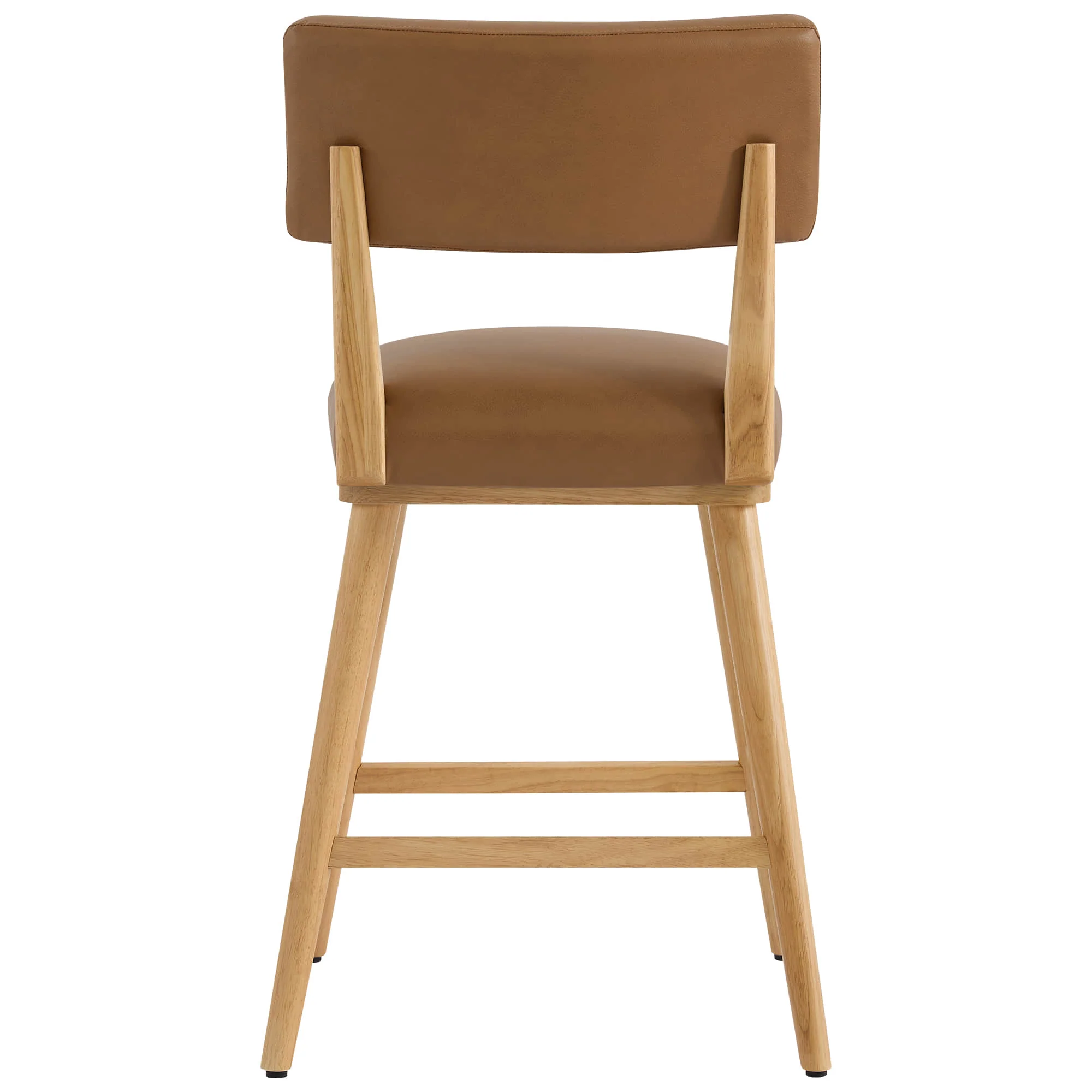 Lovy Modern Wood Base Swivel Bar Stool (Set of 2） - Image 16