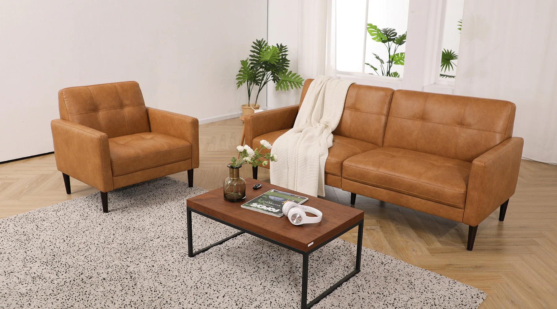 Lucas Mid-Century Sofa (73") - Image 8