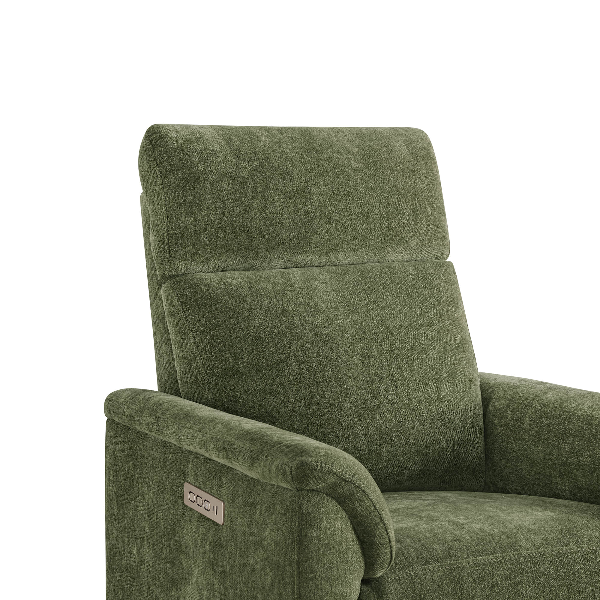Lulla Power Swivel Nursery Glider Recliner with Power Headrest and Nightlight - Image 48