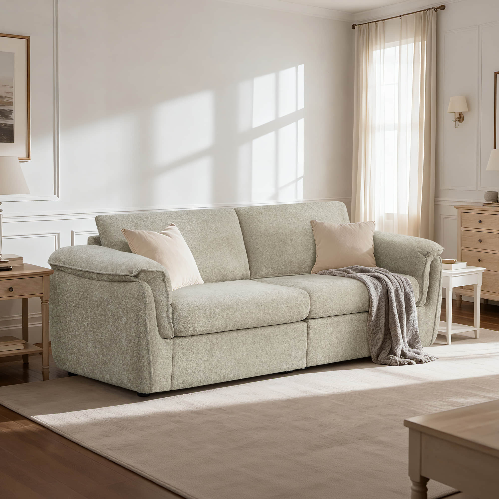 Maisie 2-seat Modular Double-layer Armrest Sofa - Image 2