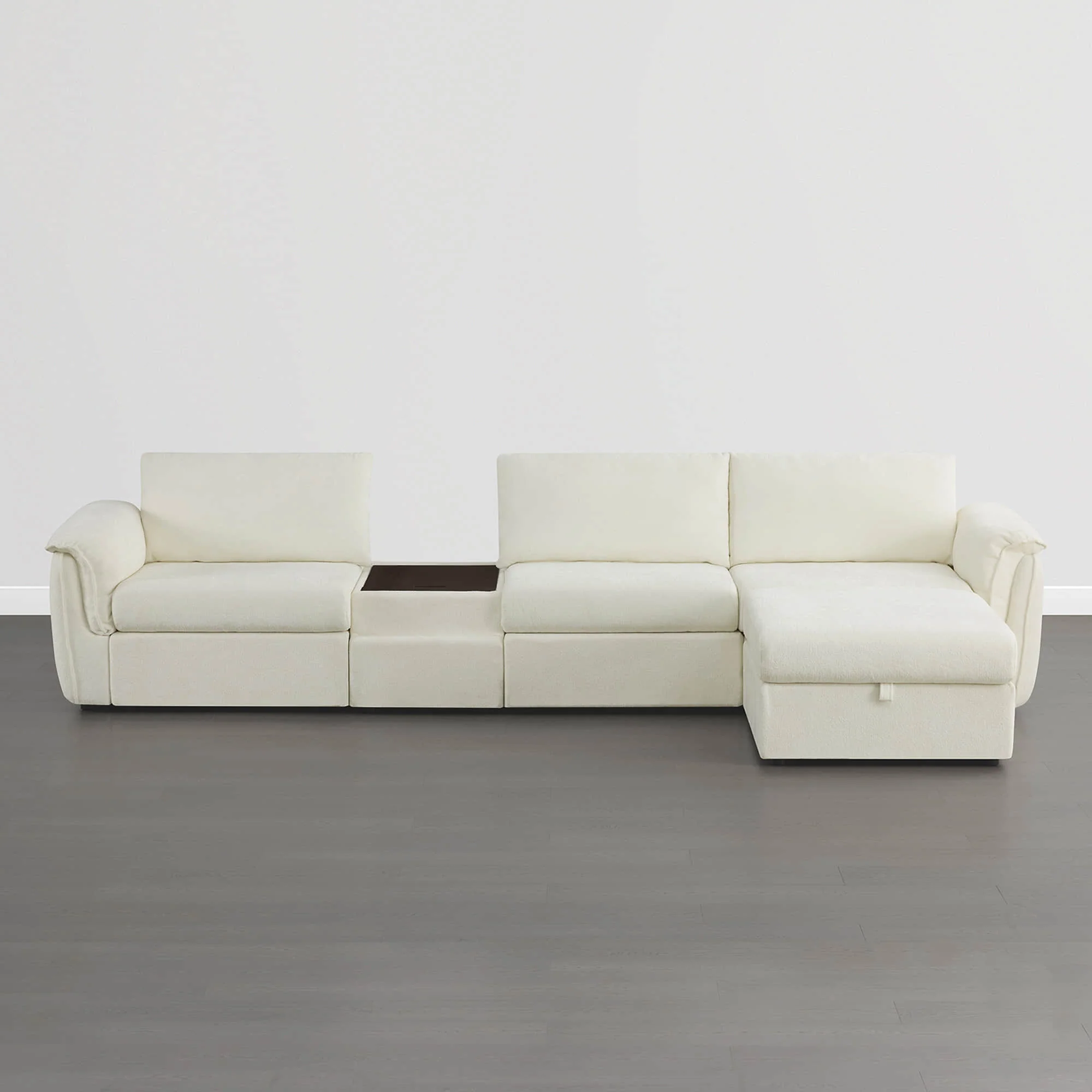 Maisie 4-seat Modular Sofa with Storage Ottoman - Image 15
