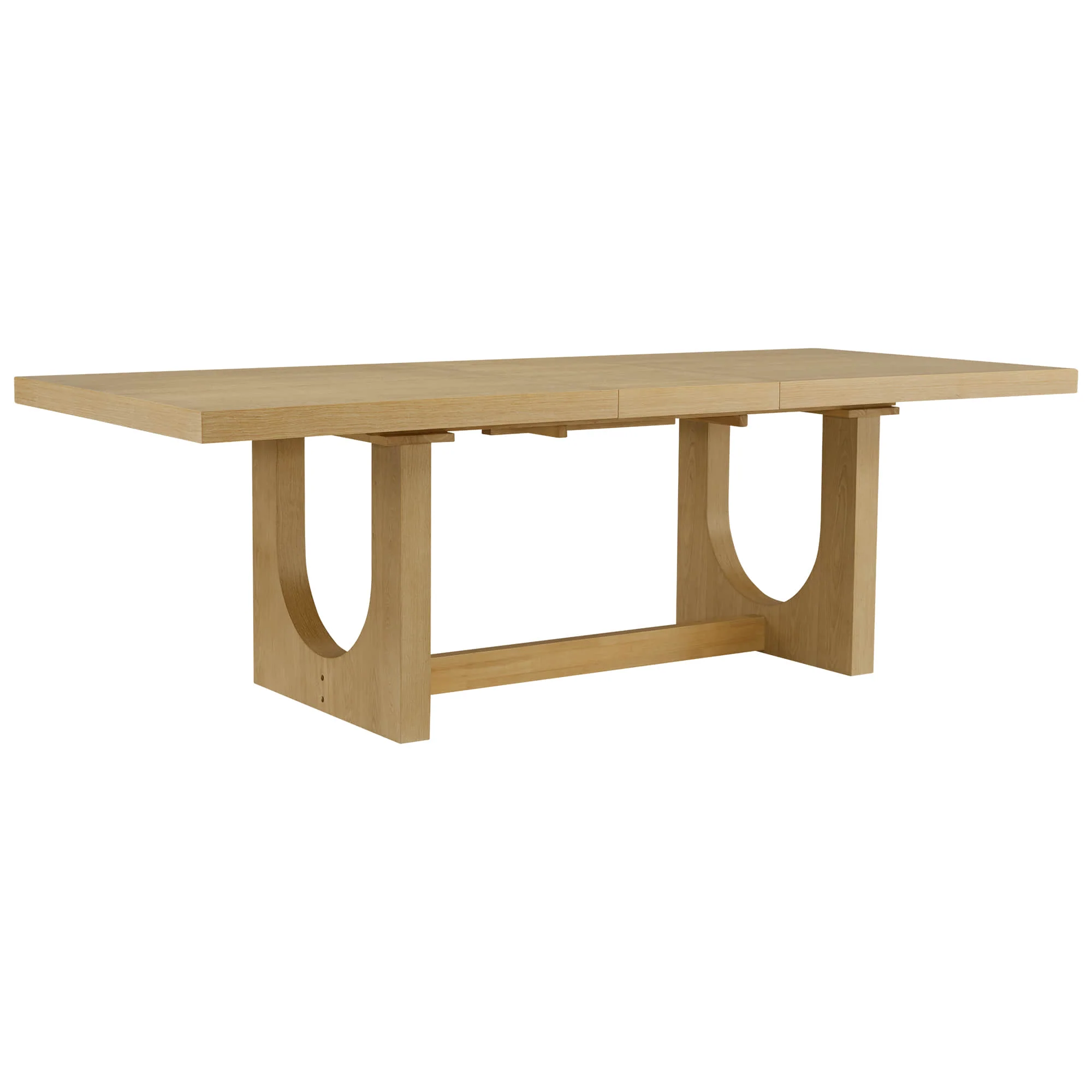 Margie U-Shaped Wood Extendable Dining Table, 78"-95.9" - Image 30