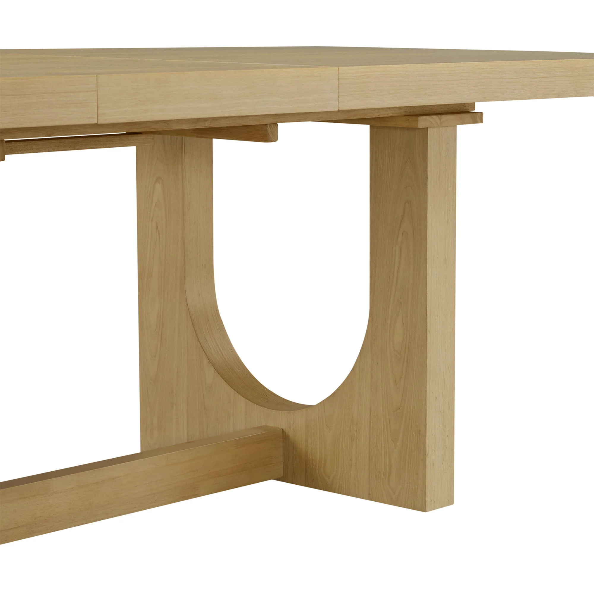 Margie U-Shaped Wood Extendable Dining Table, 78"-95.9" - Image 35