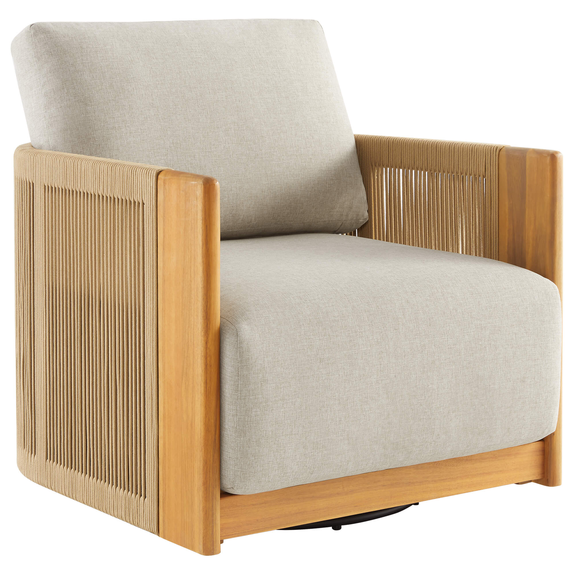 Marisol Outdoor Fully-assembled Rope Wood Accent Chair - Image 14