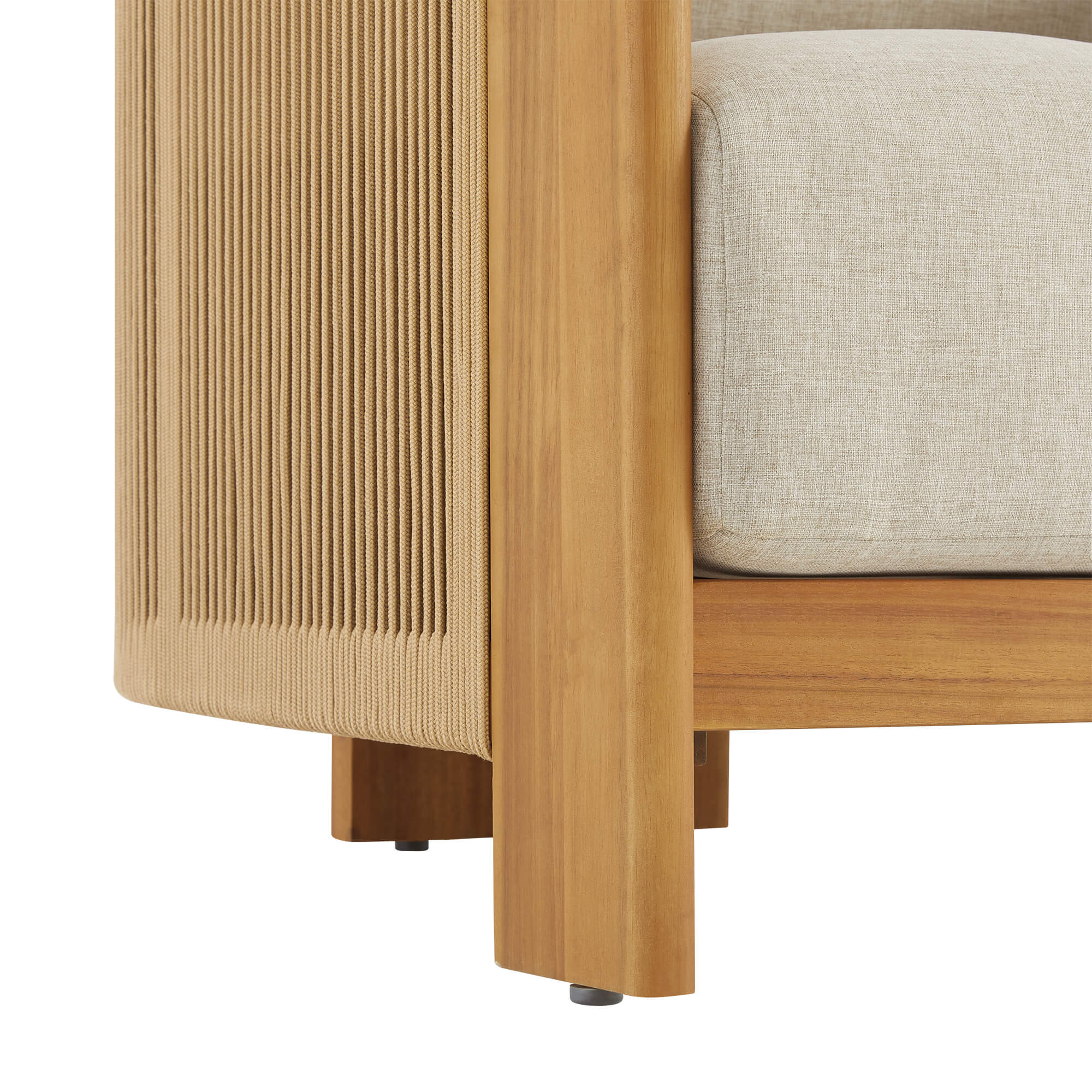 Marisol Outdoor Fully-assembled Rope Wood Accent Chair - Image 20