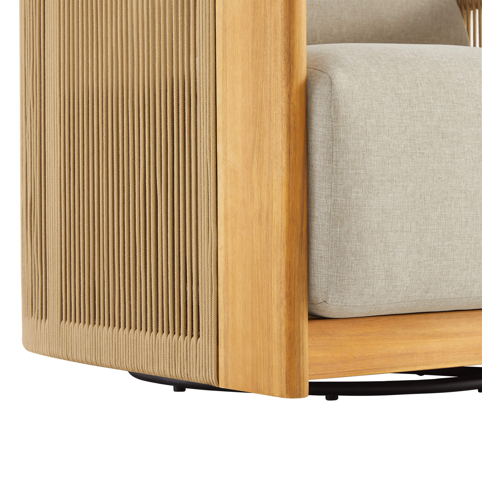 Marisol Outdoor Fully-assembled Rope Wood Accent Chair - Image 28
