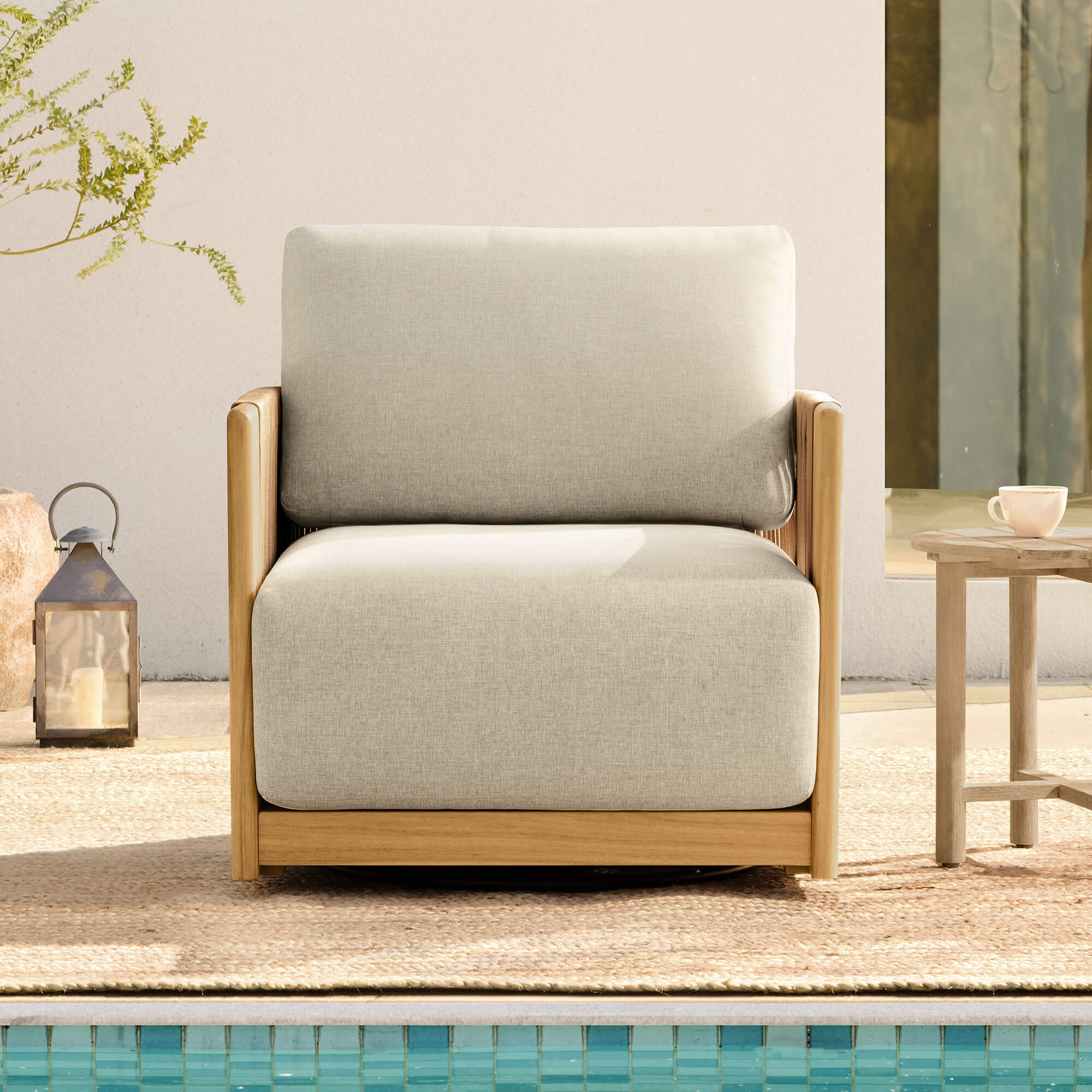 Marisol Outdoor Fully-assembled Rope Wood Accent Chair - Image 6